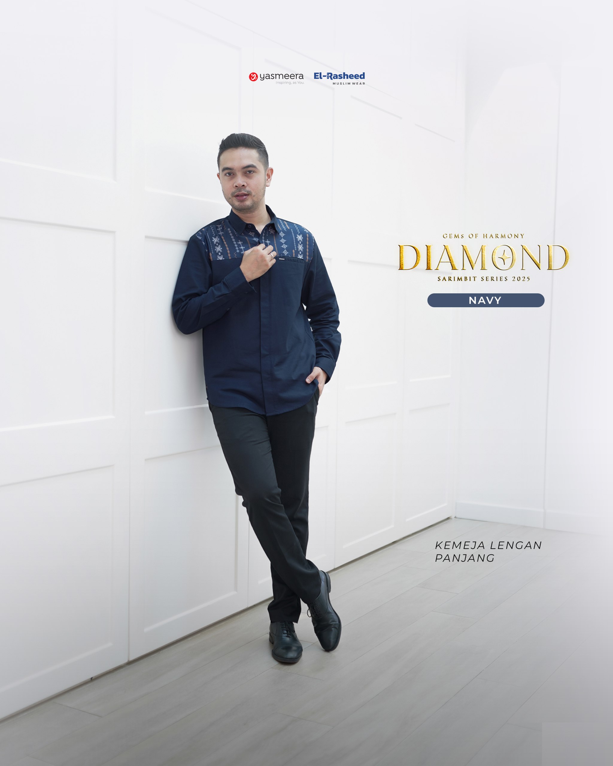 Yasmeera - SARIMBIT 2025 DIAMOND SERIES WARNA NAVY thumb 2