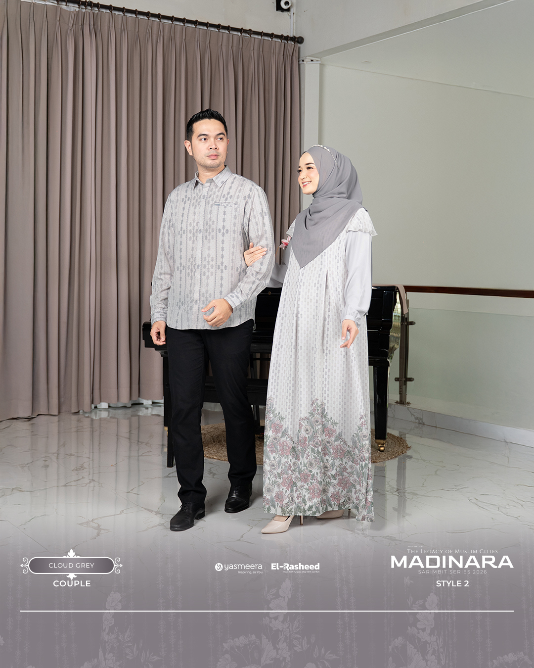Yasmeera - MADINARA SERIES - CLOUD GREY thumb 10