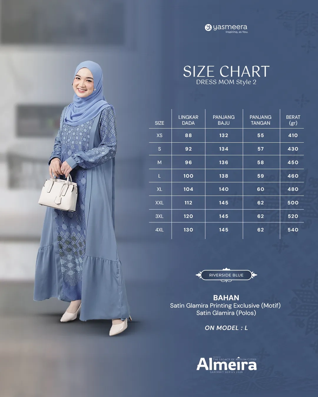 Yasmeera - ALMEIRA SERIES - RIVERSIDE BLUE thumb 32
