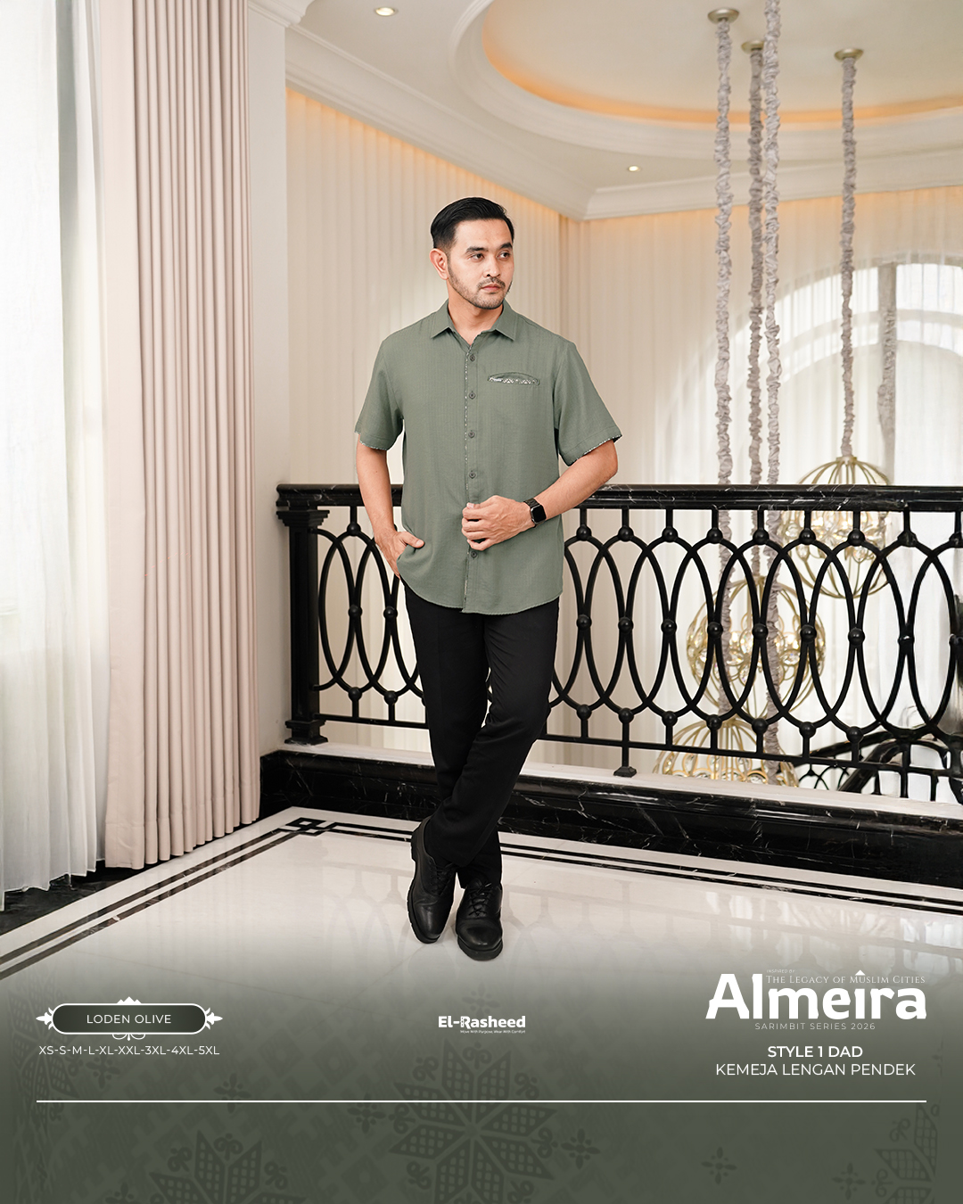 Yasmeera - KEMEJA ALMEIRA DEWASA LENGAN PENDEK DEWASA GRADE B thumb 35