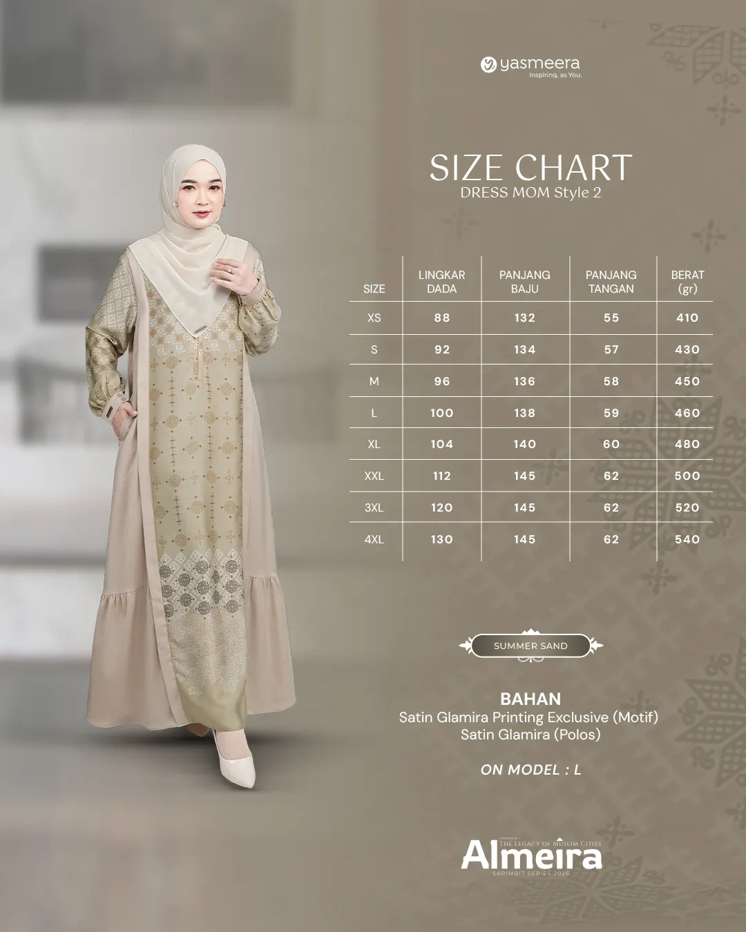 Yasmeera - ALMEIRA SERIES - SUMMER SAND thumb 35