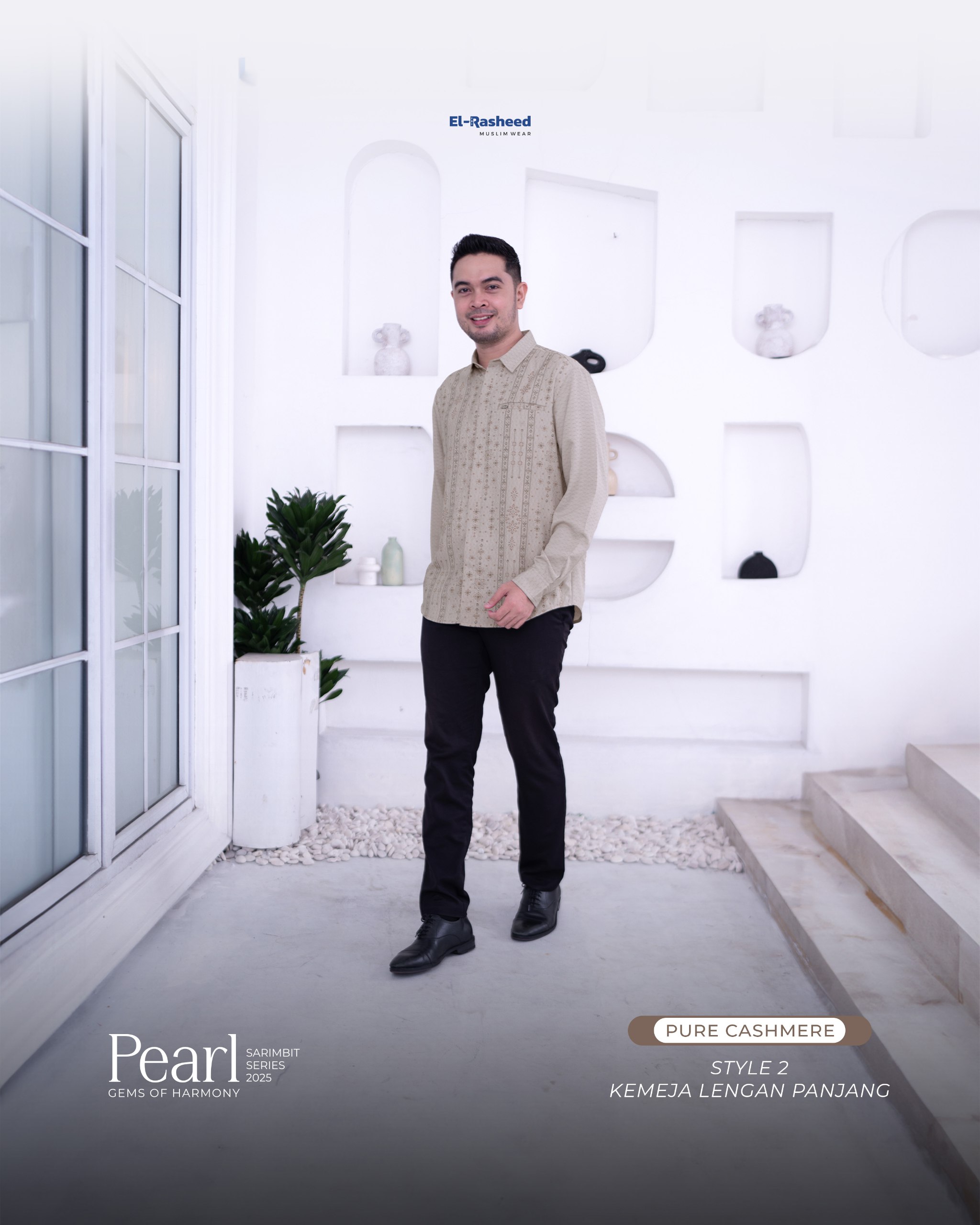 Yasmeera - SARIMBIT 2025 PEARL SERIES WARNA PURE CHASMERE