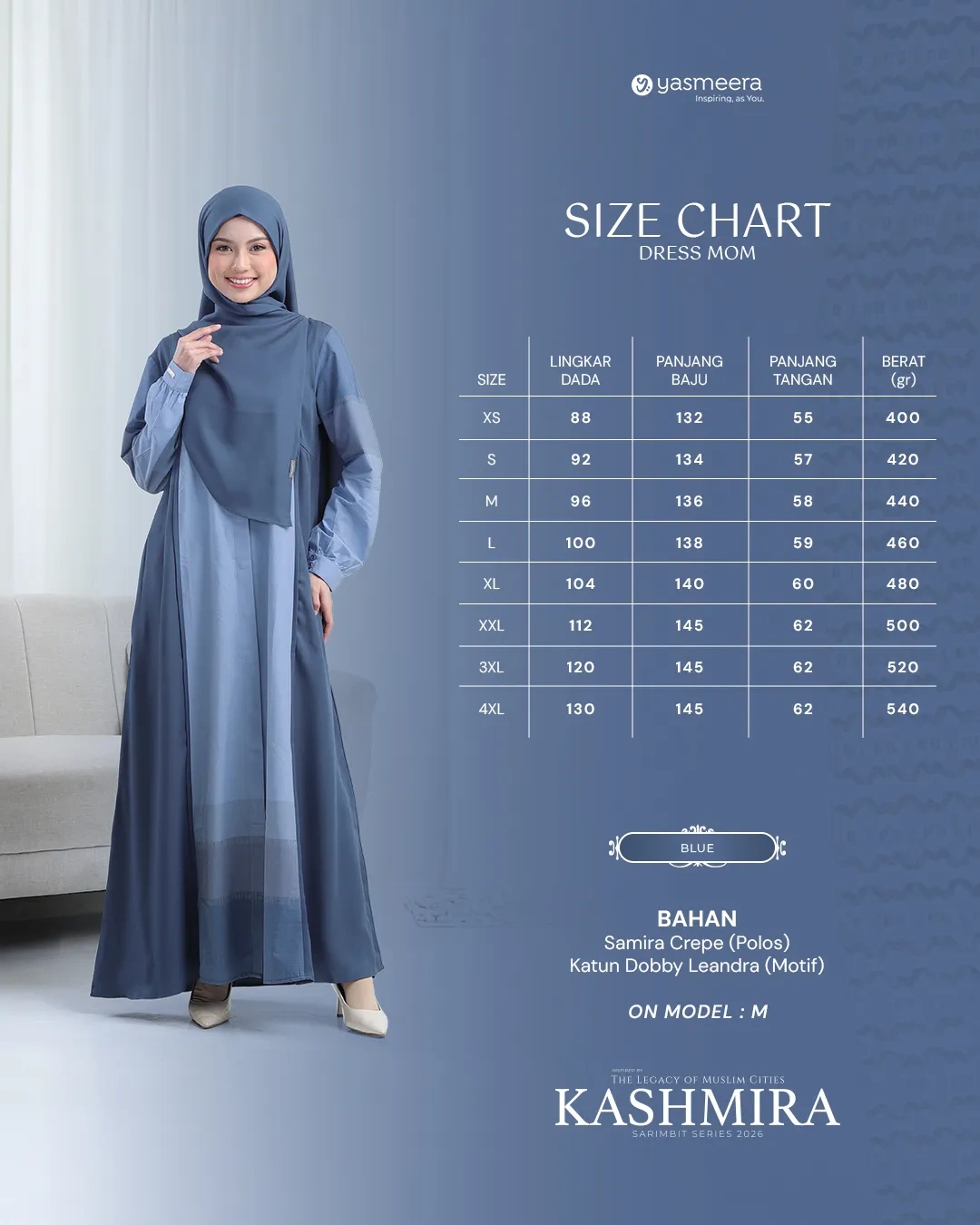 Yasmeera - KASHMIRA SERIES - BLUE thumb 15