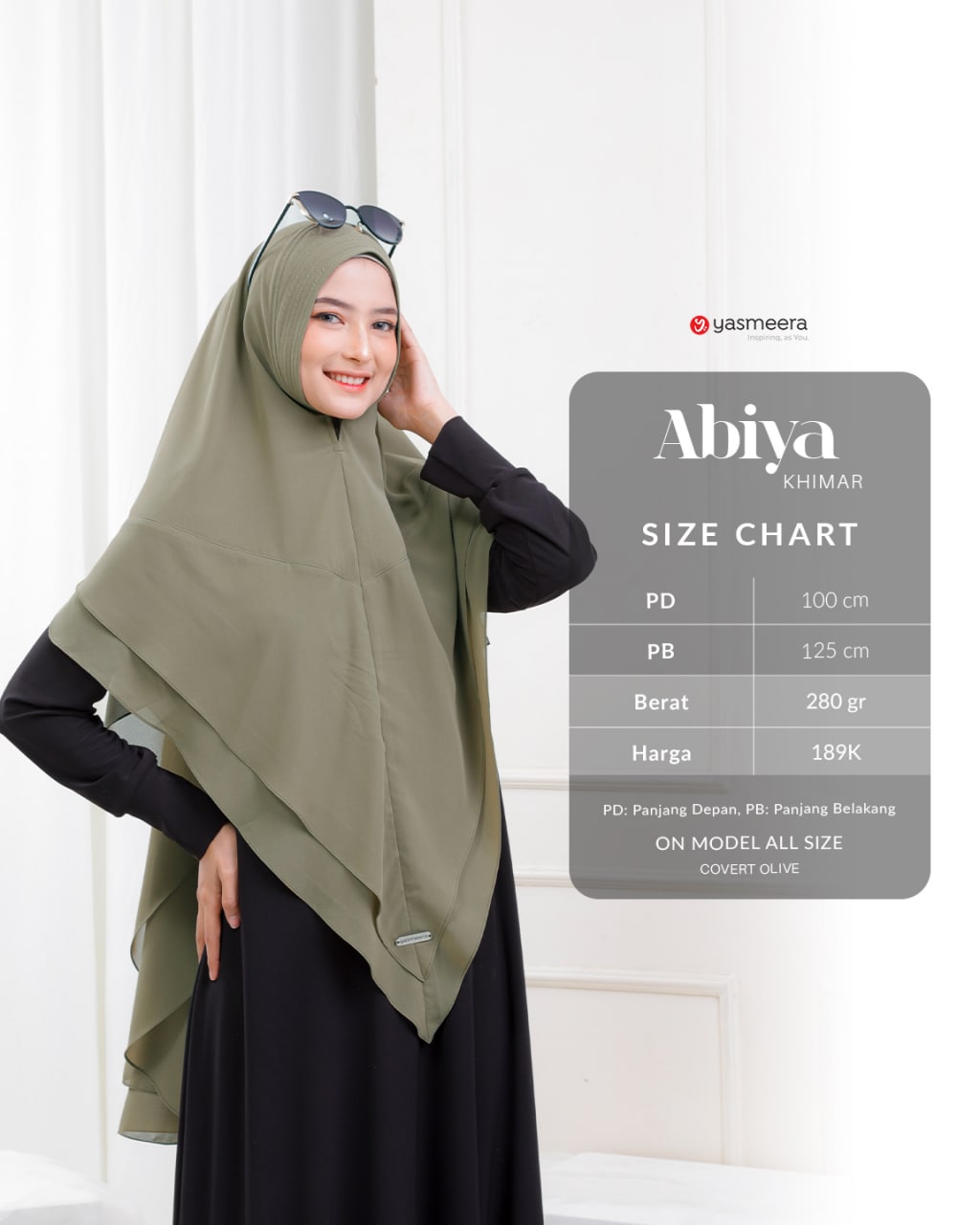 Yasmeera - KHIMAR ABIYA thumb 3