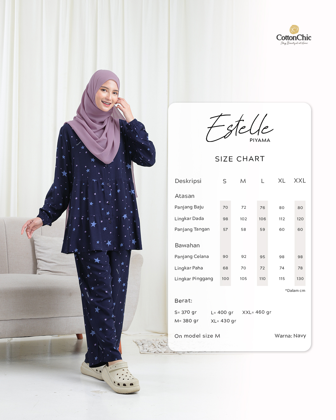 Yasmeera - PAJAMAS ESTELLE DEWASA GRADE B thumb 28