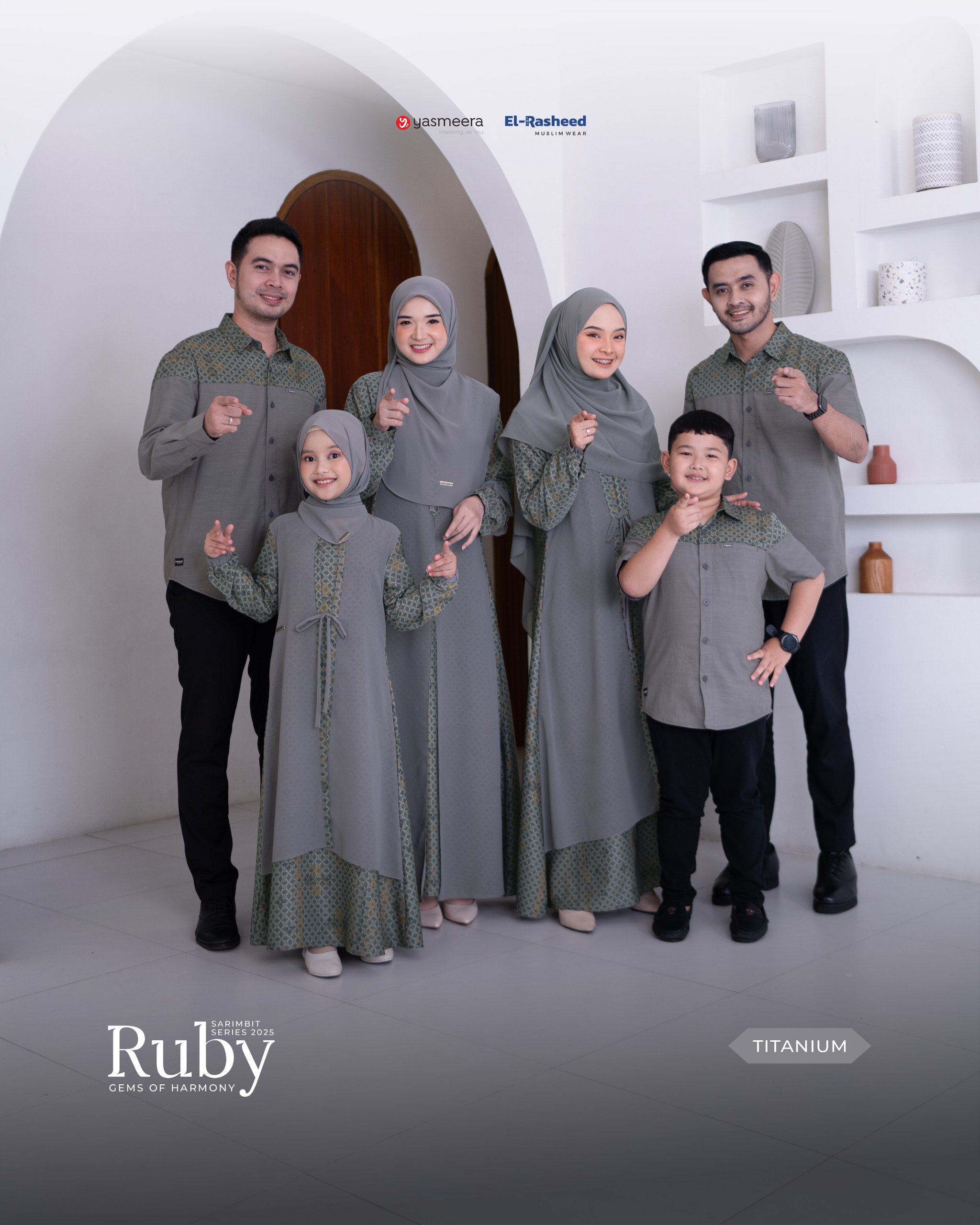 Yasmeera - SARIMBIT 2025 RUBY SERIES WARNA TITANIUM thumb 8