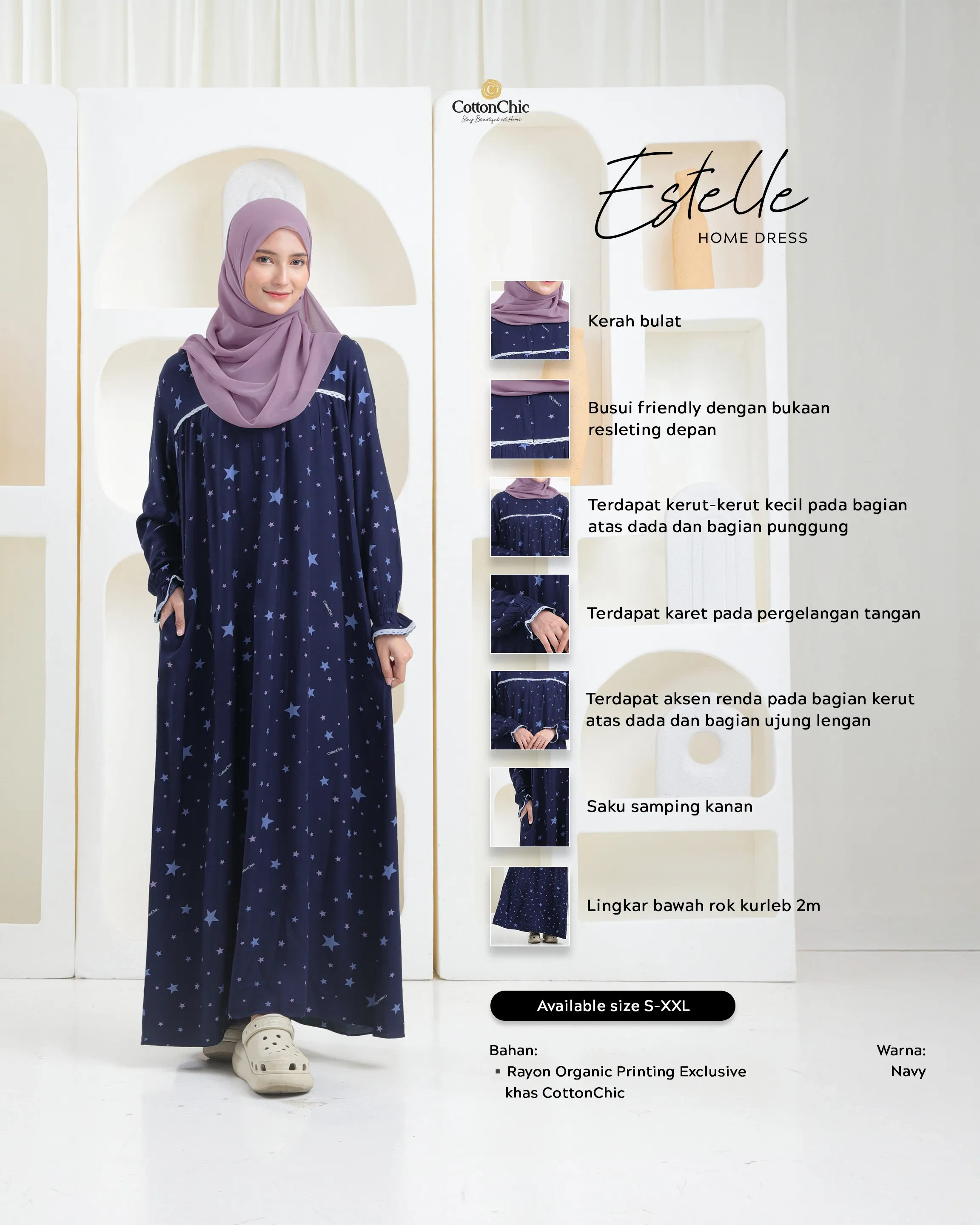 Yasmeera - HOMEDRESS ESTELLE DEWASA thumb 26