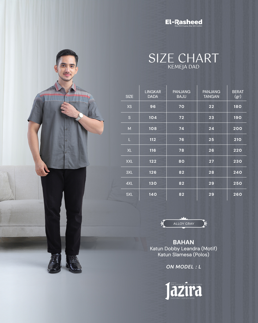 Yasmeera - JAZIRA SERIES - ALLOY GRAY thumb 4
