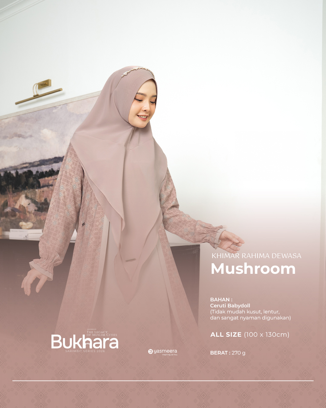 Yasmeera - KHIMAR & PASHMINA SARIMBIT 2026 (BUKHARA) thumb 7