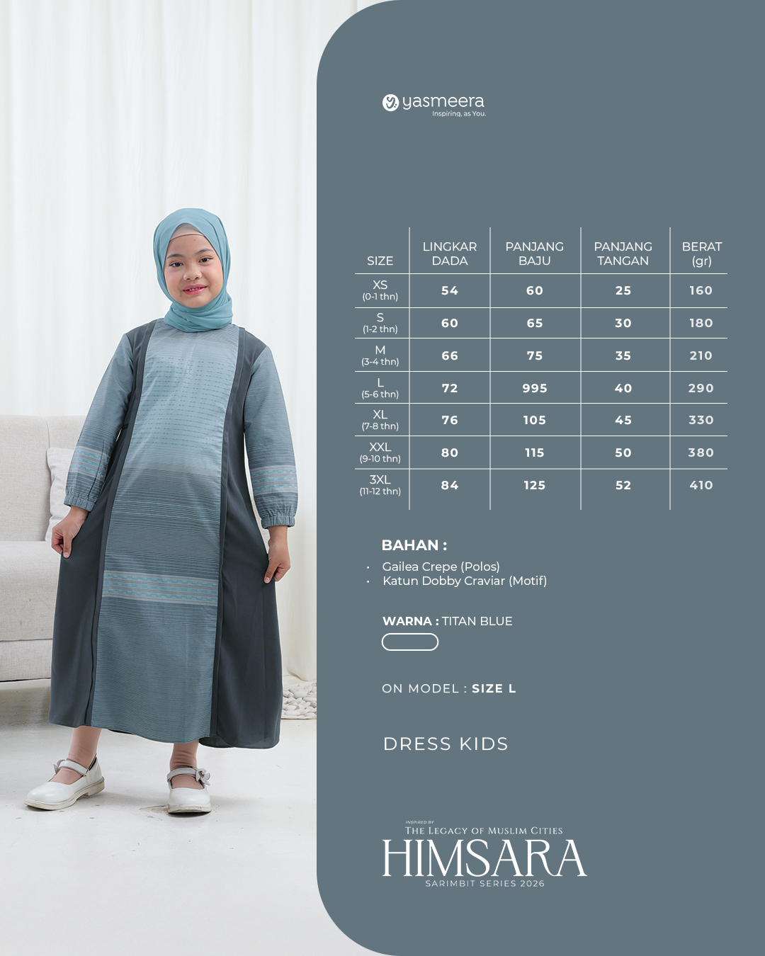 Yasmeera - HIMSARA SERIES - TITAN BLUE thumb 7