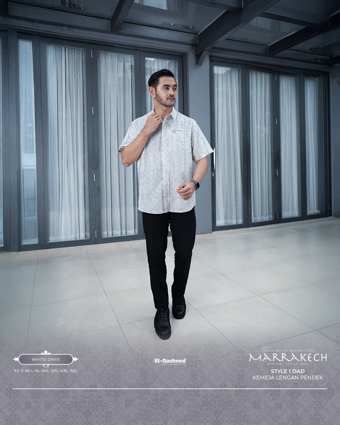 Yasmeera - KEMEJA MARRAKECH LENGAN PENDEK DEWASA GRADE B thumb 5