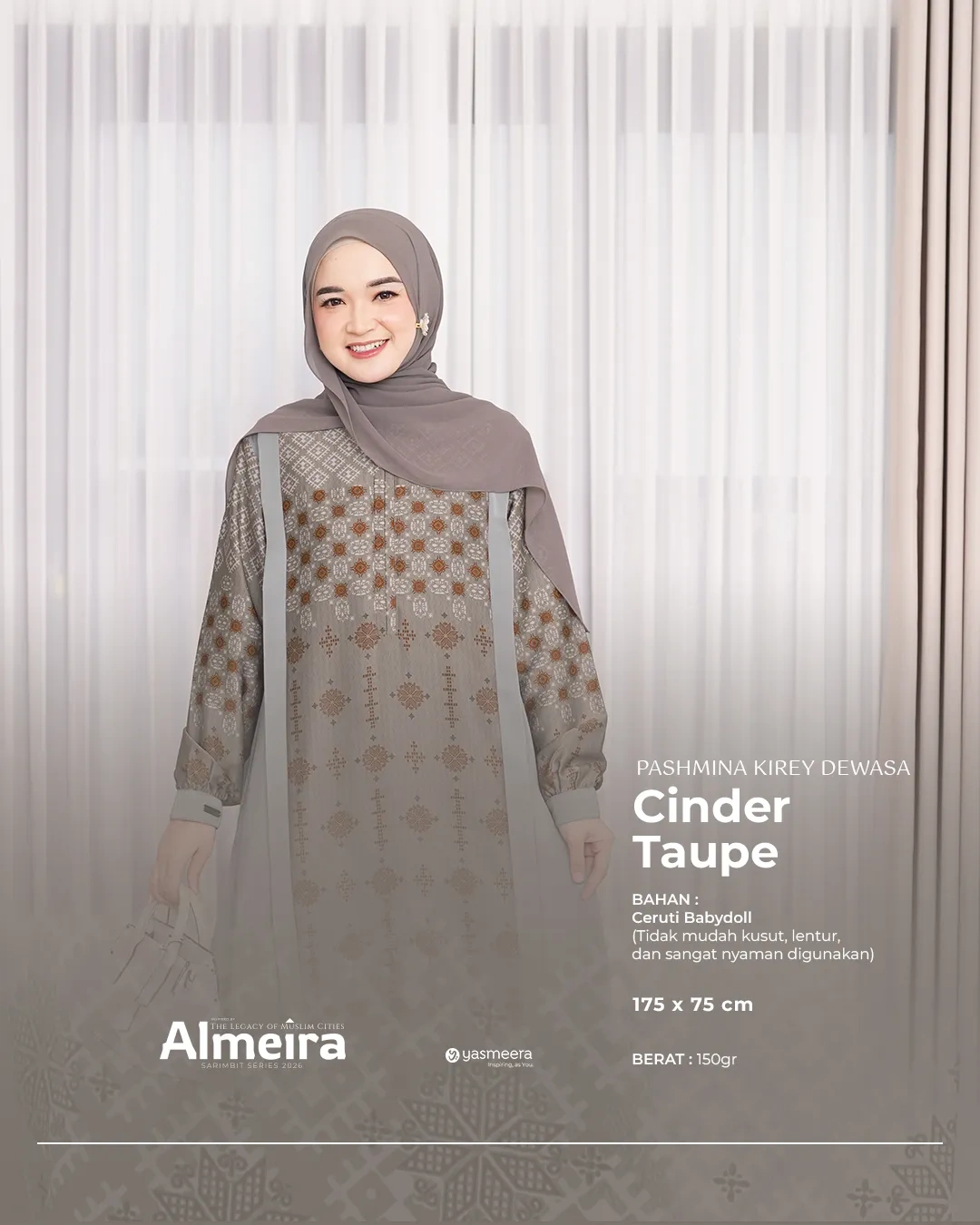 Yasmeera - KHIMAR & PASHMINA SARIMBIT 2026 VOL 3 (ALMEIRA,  MADINARA) thumb 2