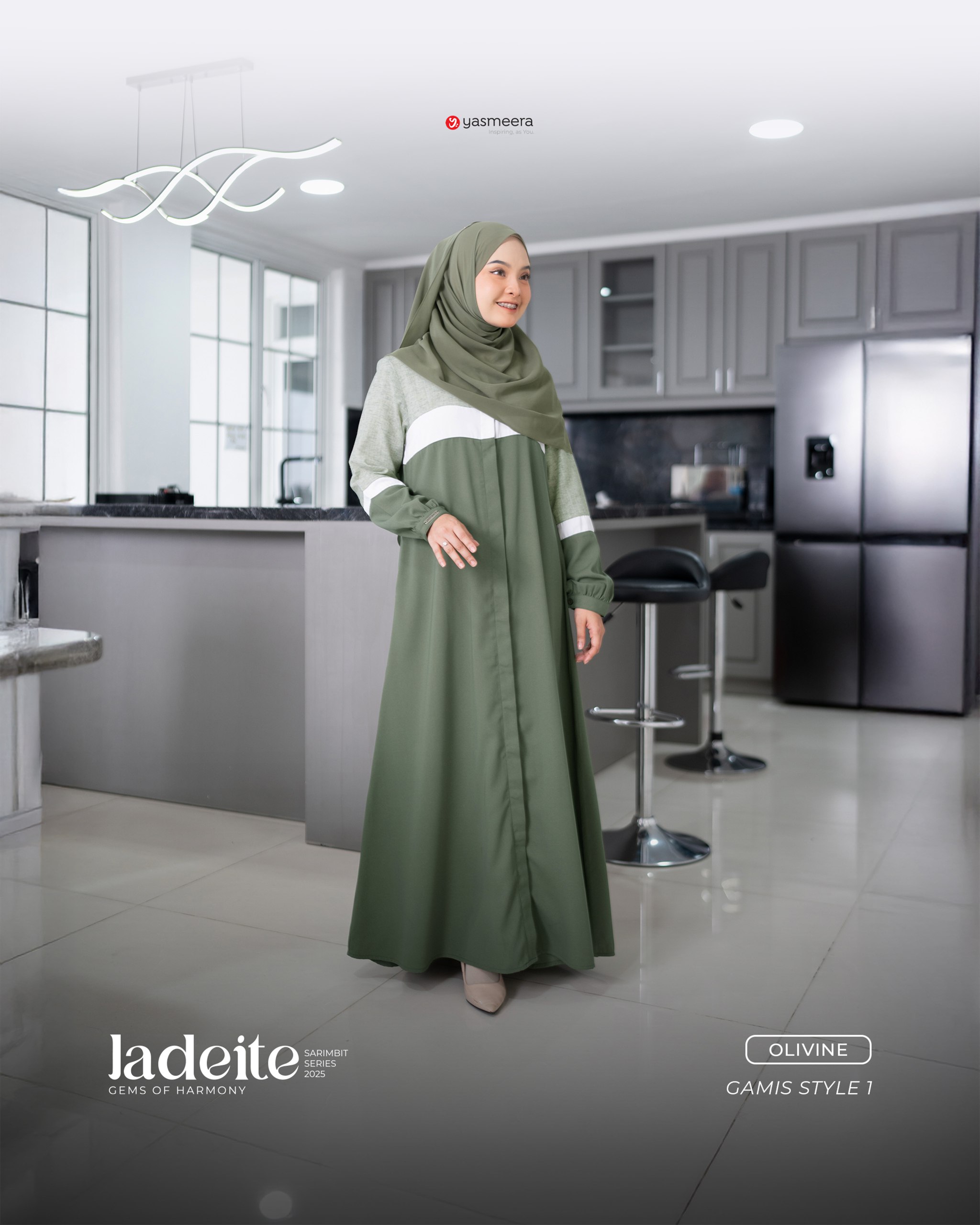 Yasmeera - SARIMBIT 2025 JADEITE SERIES WARNA OLIVINE thumb 6