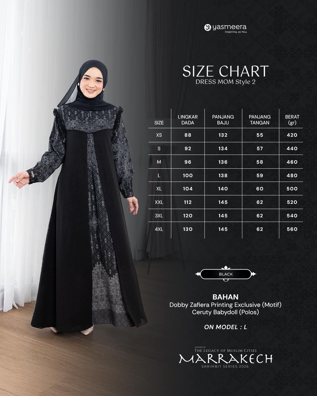 Yasmeera - MARRAKECH SERIES - BLACK thumb 2