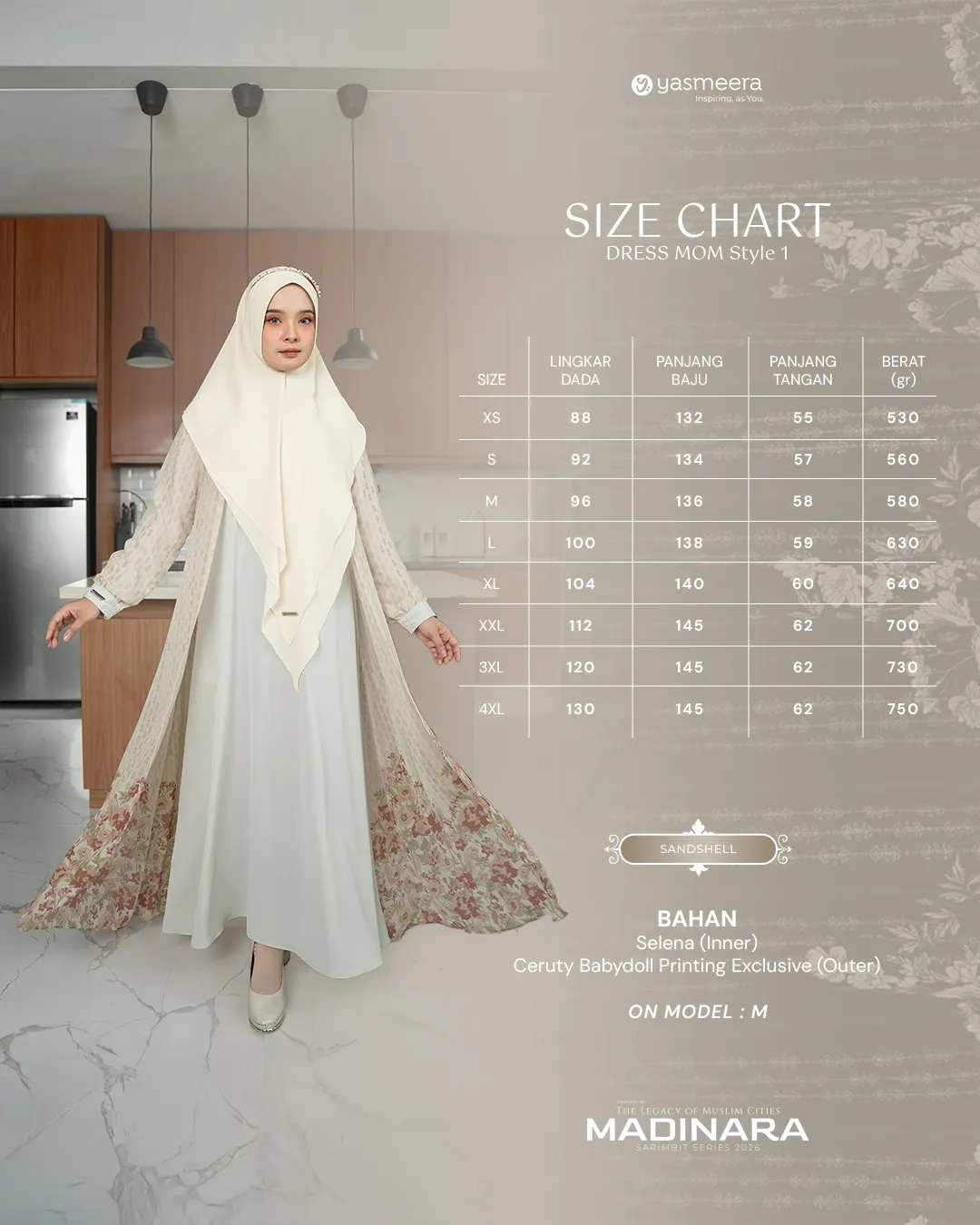 Yasmeera - MADINARA SERIES - SANDSHELL thumb 23