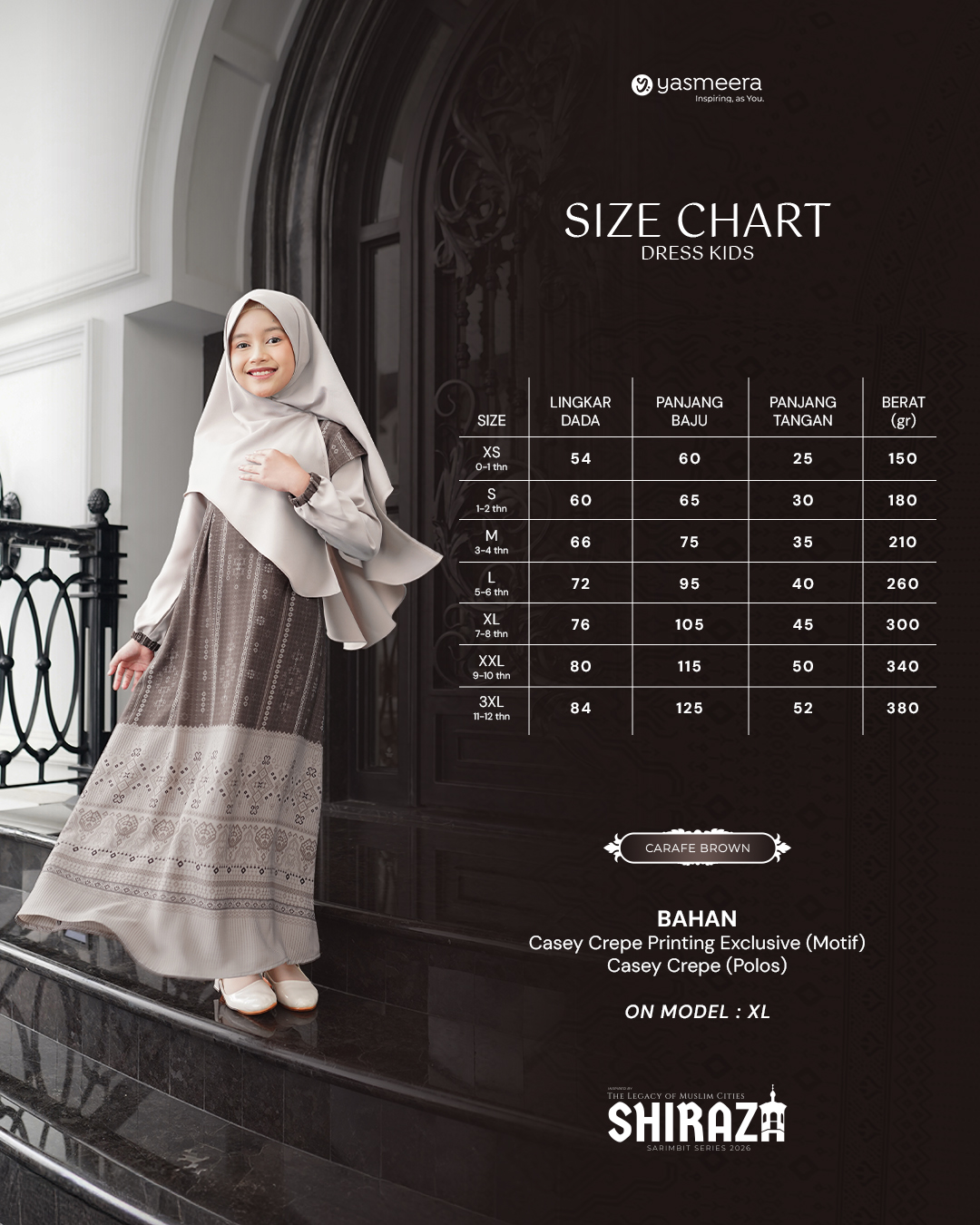 Yasmeera - SHIRAZA SERIES - CARAFE BROWN thumb 2