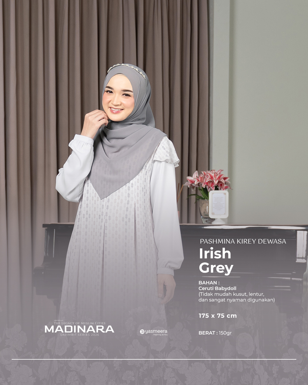Yasmeera - KHIMAR & PASHMINA SARIMBIT 2026 VOL 4 (MADINARA)