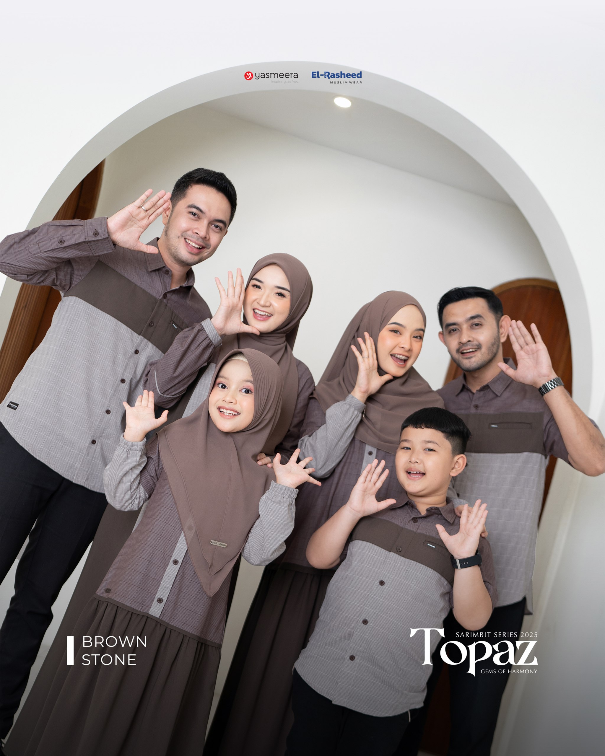 Yasmeera - SARIMBIT 2025 TOPAZ SERIES WARNA BROWN STONE thumb 8