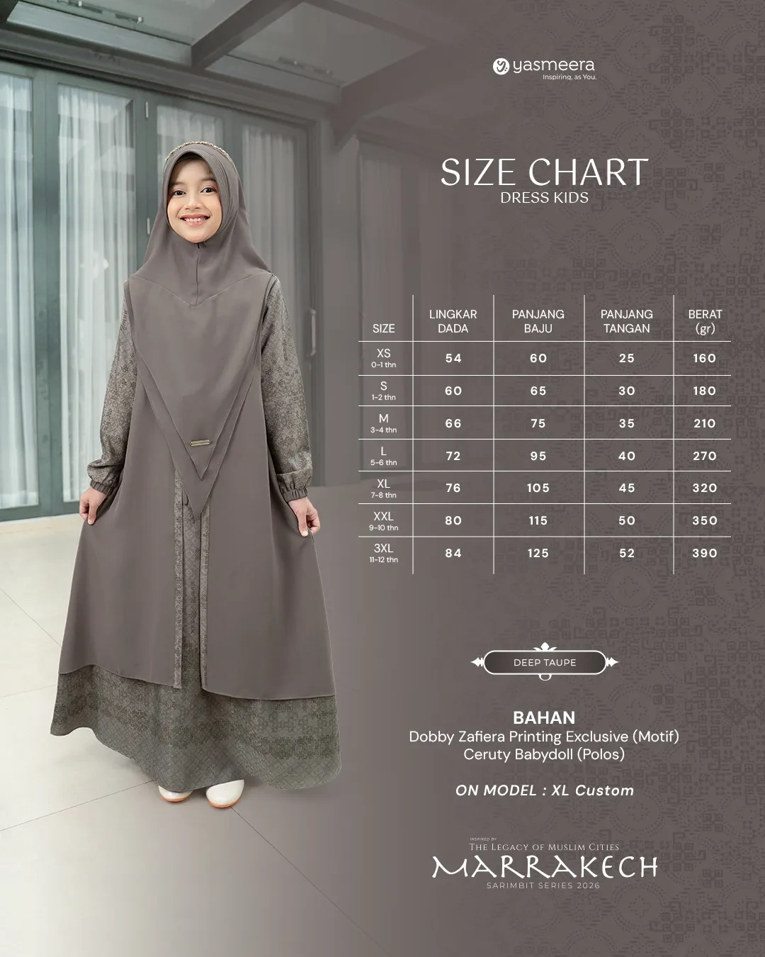 Yasmeera - MARRAKECH SERIES - DEEP TAUPE thumb 3