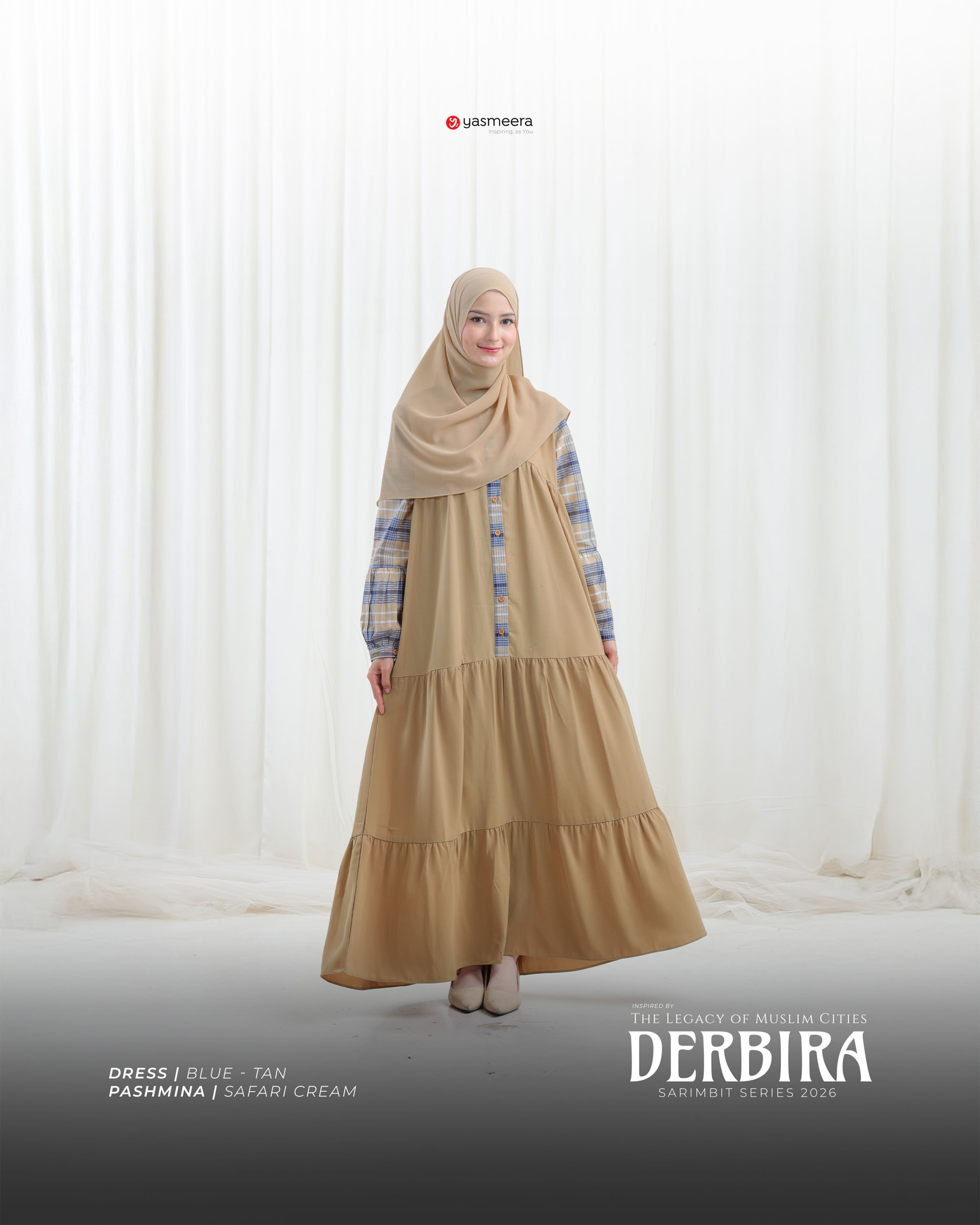 Yasmeera - DERBIRA SERIES - BLUE-TAN thumb 6