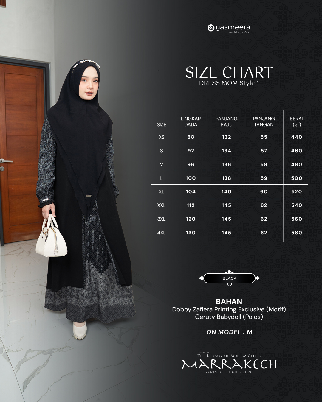 Yasmeera - MARRAKECH SERIES - BLACK thumb 3