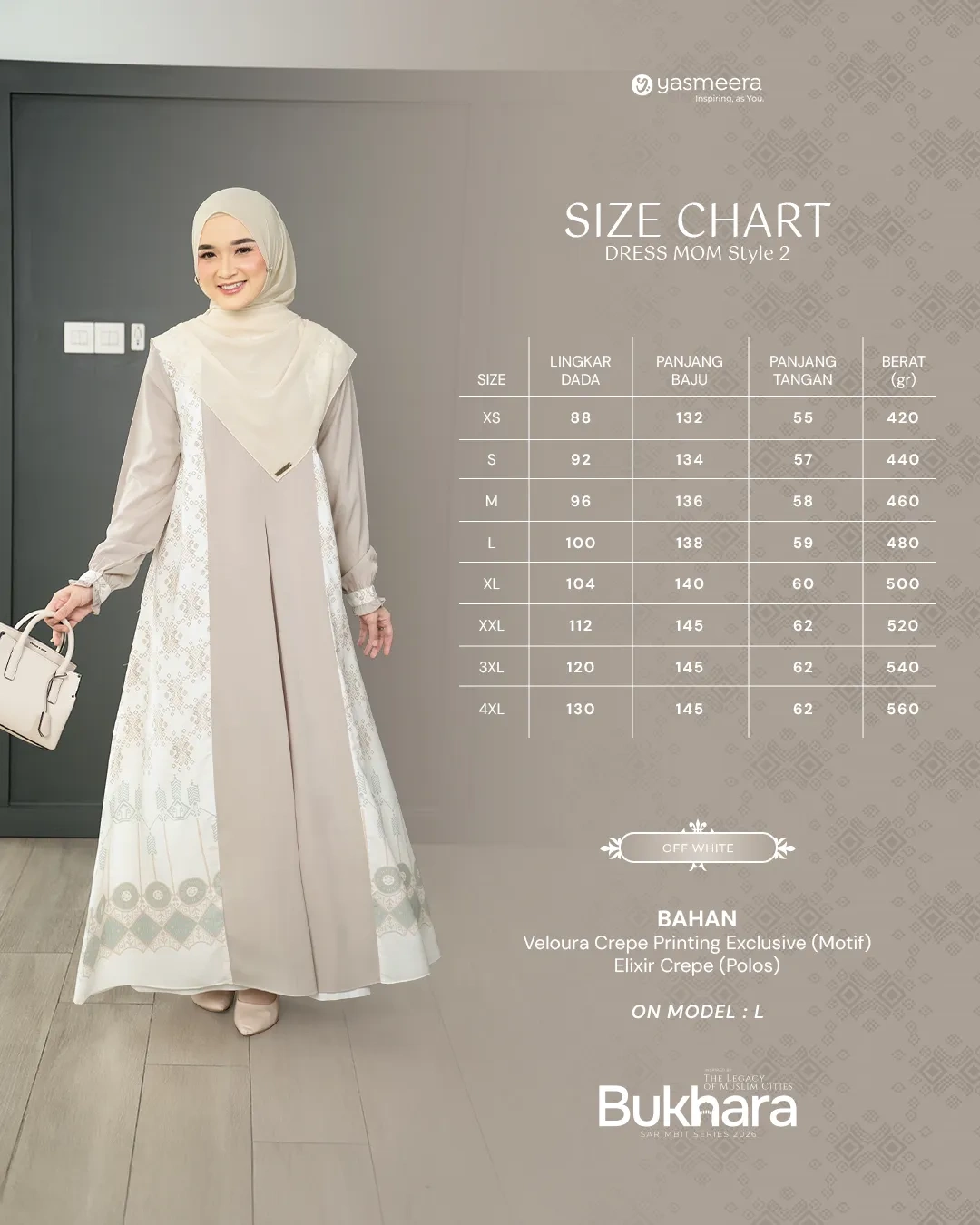 Yasmeera - BUKHARA SERIES - OFF WHITE thumb 1