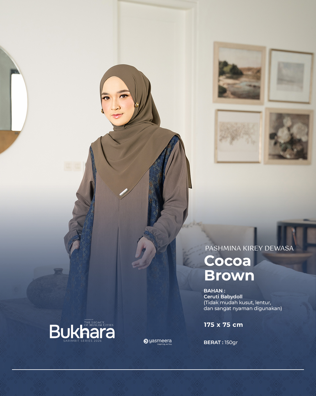 Yasmeera - KHIMAR & PASHMINA SARIMBIT 2026 (BUKHARA) thumb 6