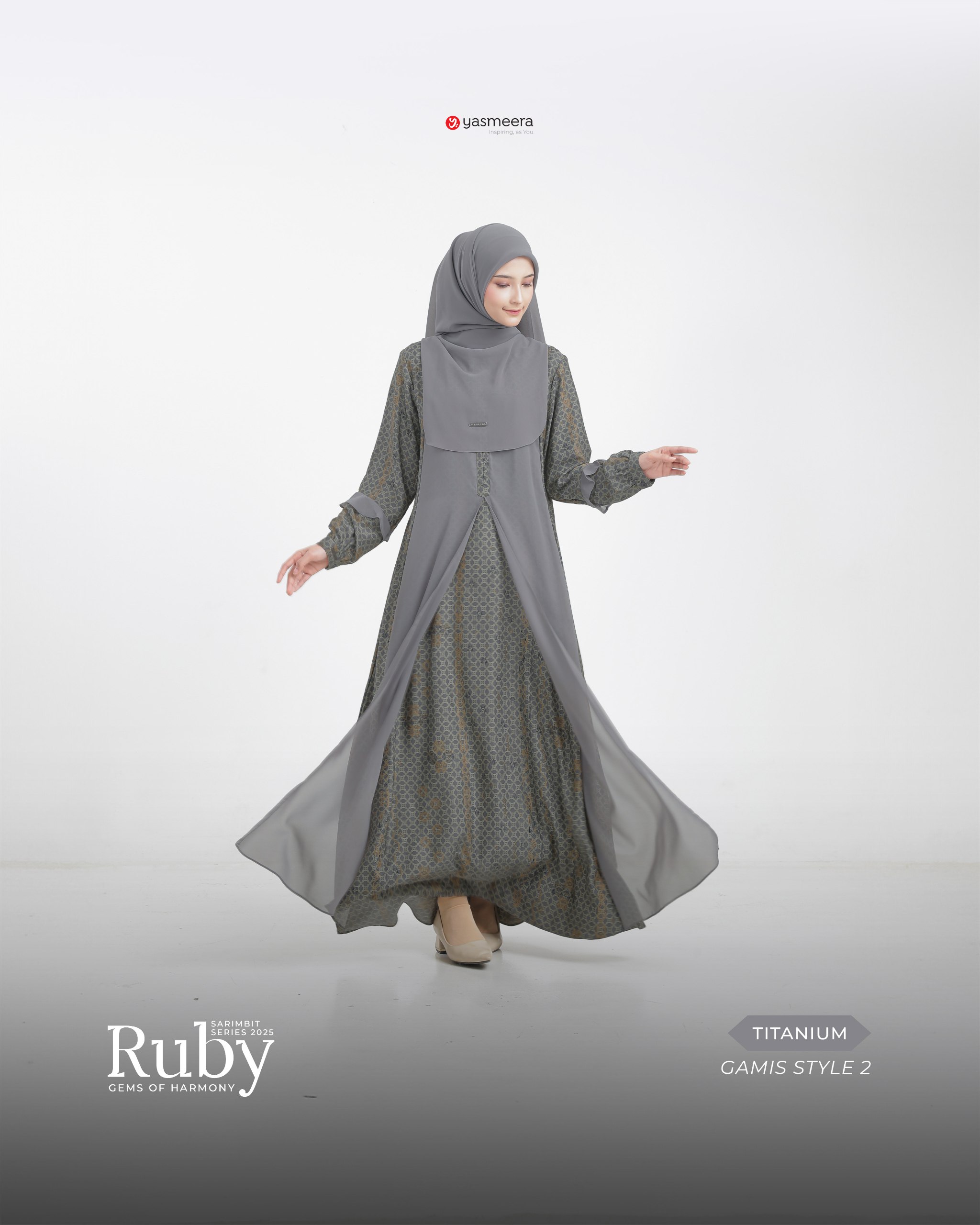 Yasmeera - SARIMBIT 2025 RUBY SERIES WARNA TITANIUM thumb 5