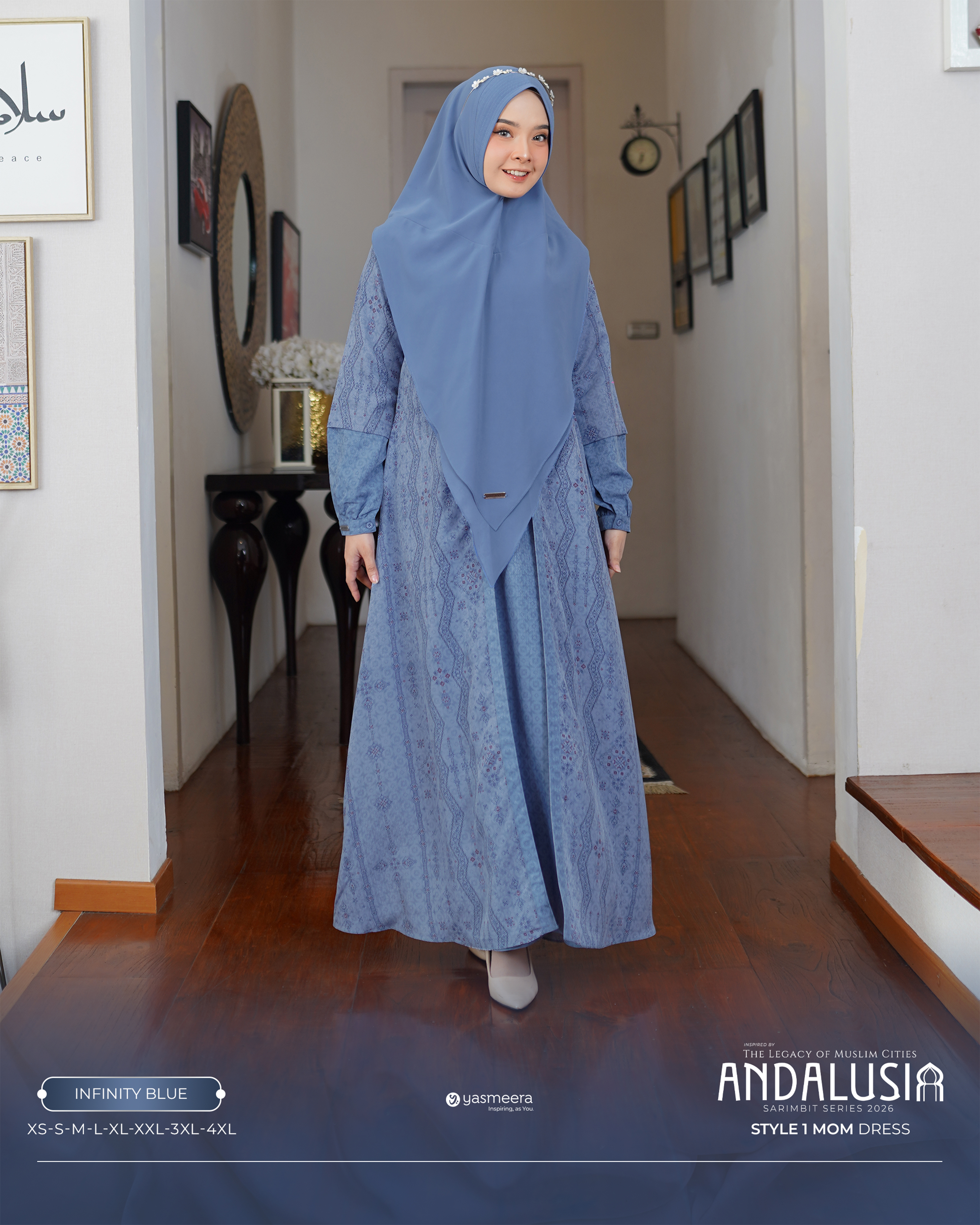 Yasmeera - GAMIS ANDALUSIA STYLE 1 DEWASA GRADE B thumb 17