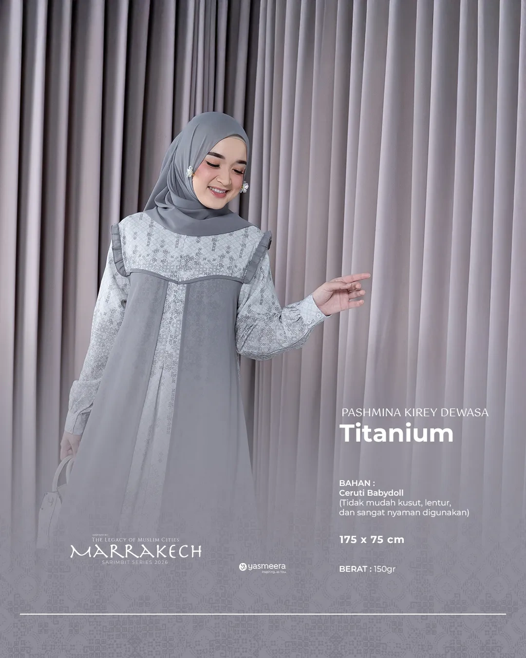 Yasmeera - KHIMAR & PASHMINA SARIMBIT 2026 (MARRAKECH) thumb 4