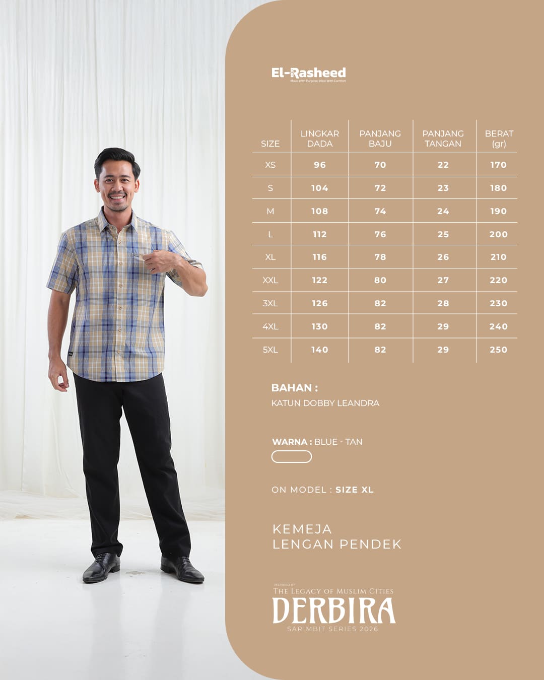 Yasmeera - DERBIRA SERIES - BLUE-TAN thumb 4