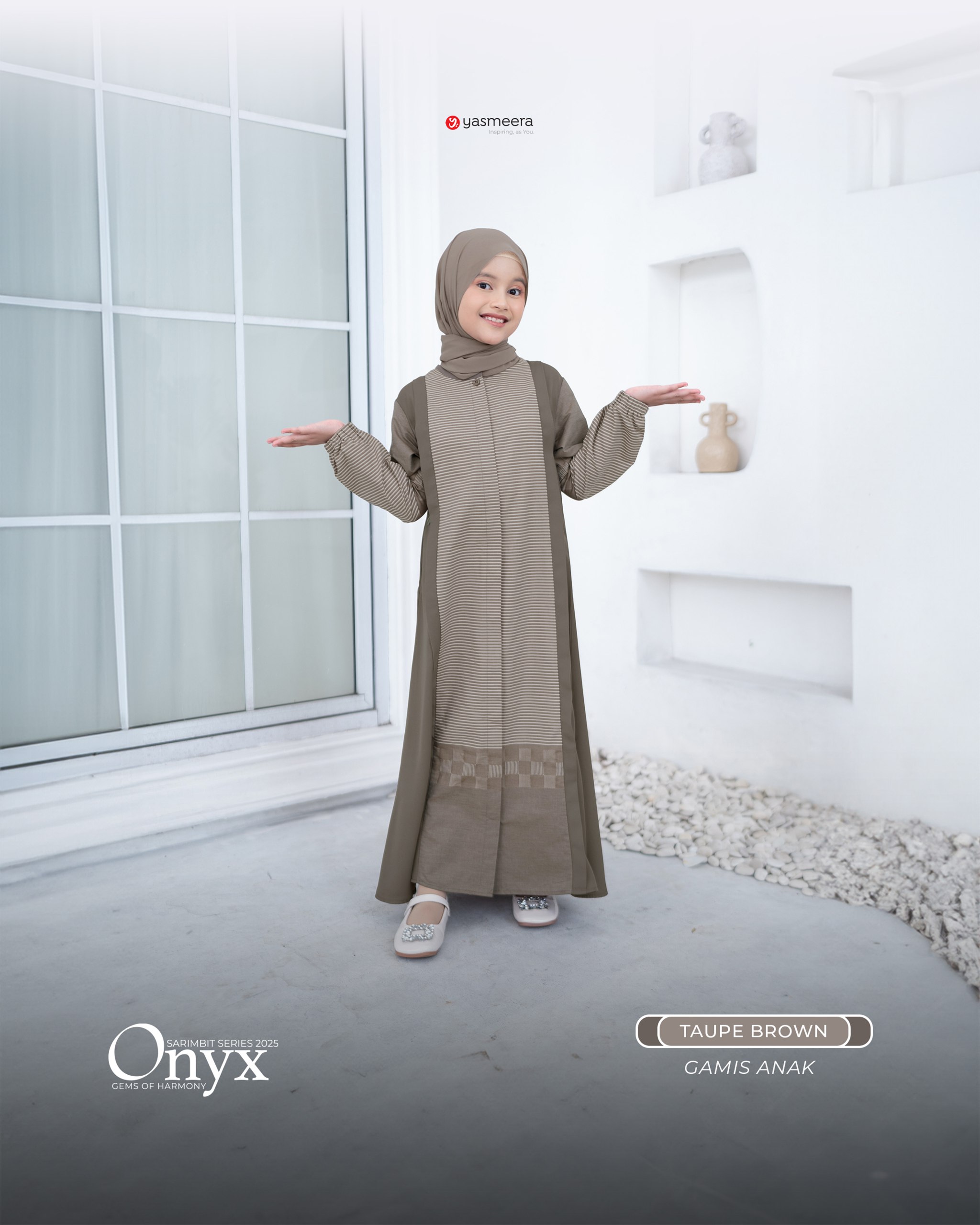 Yasmeera - SARIMBIT 2025 ONYX SERIES WARNA TAUPE BROWN thumb 4