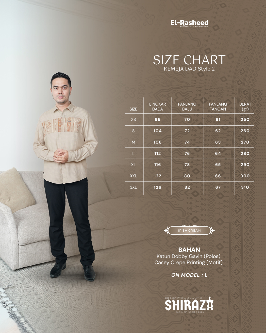 Yasmeera - SHIRAZA SERIES - IRISH CREAM thumb 4