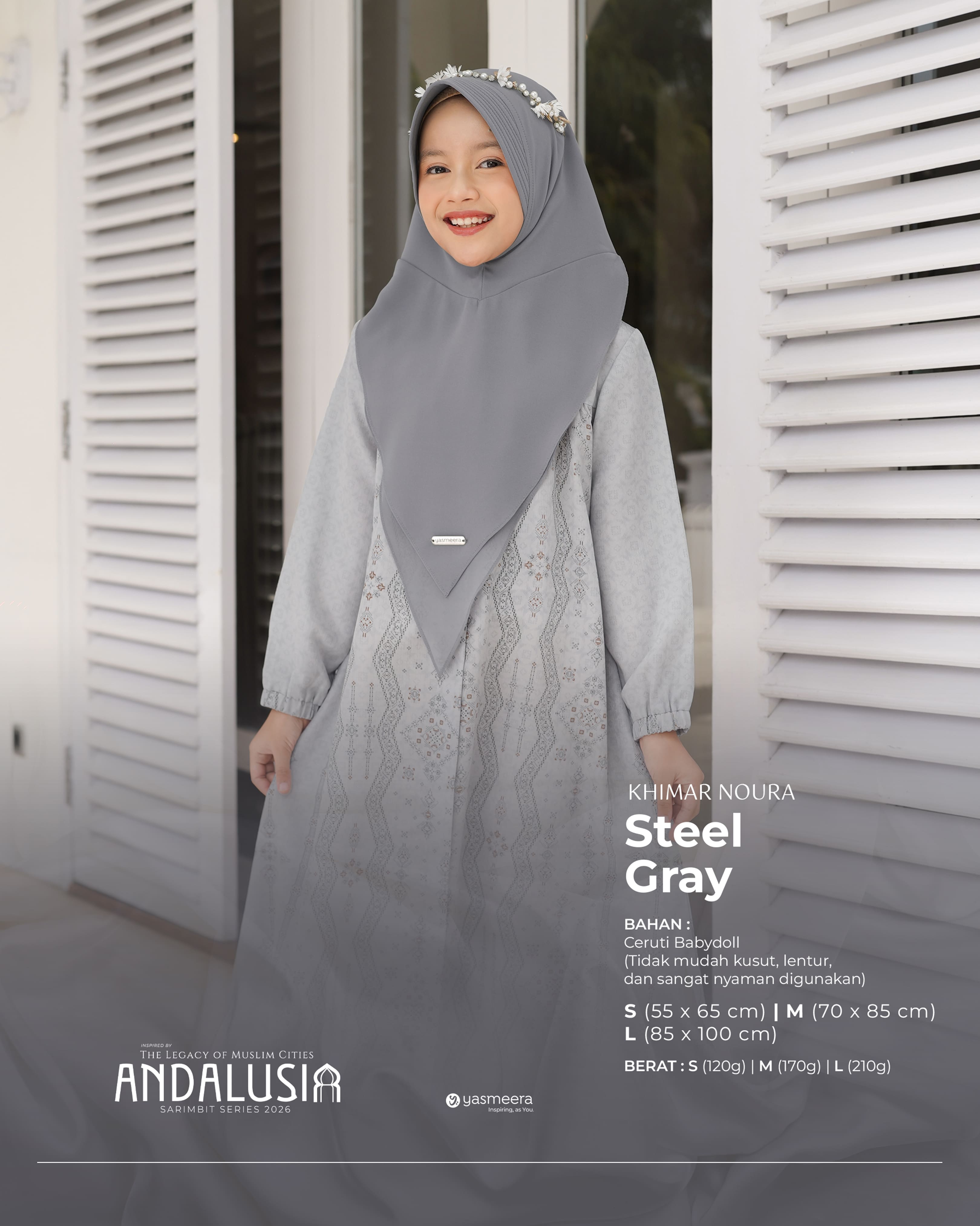 Yasmeera - KHIMAR & PASHMINA SARIMBIT 2026 (ANDALUSIA) thumb 7