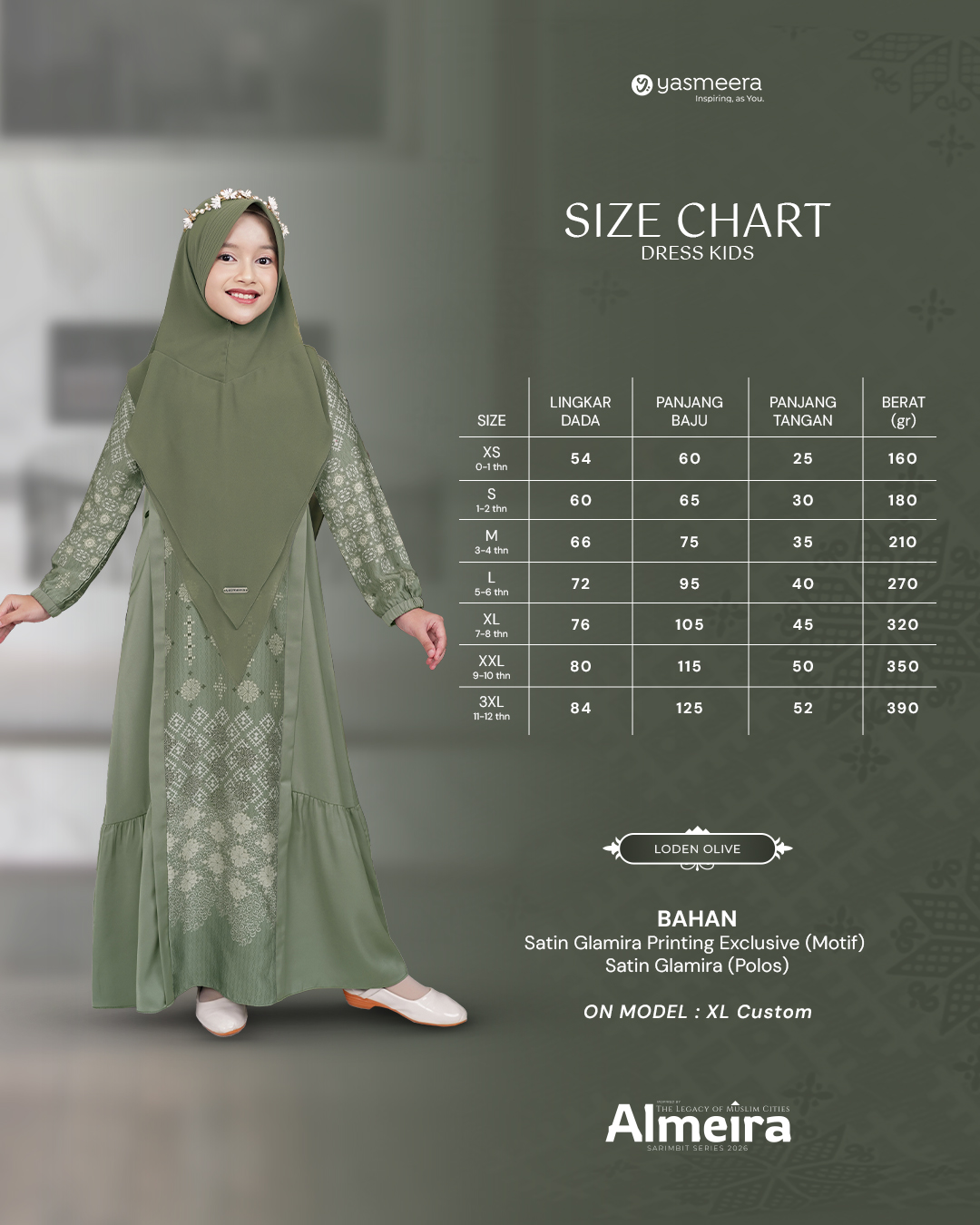 Yasmeera - ALMEIRA SERIES - LODEN OLIVE thumb 4