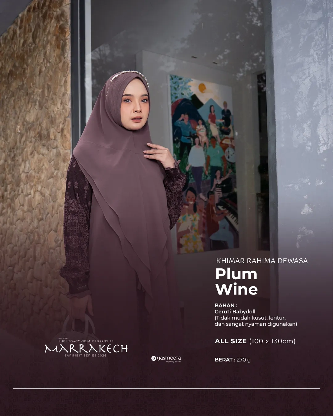 Yasmeera - KHIMAR & PASHMINA SARIMBIT 2026 (MARRAKECH) thumb 18