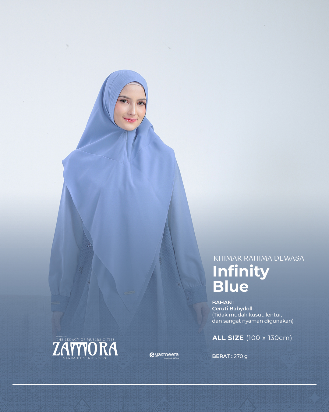 Yasmeera - KHIMAR & PASHMINA SARIMBIT 2026 (ZAMORA) thumb 8