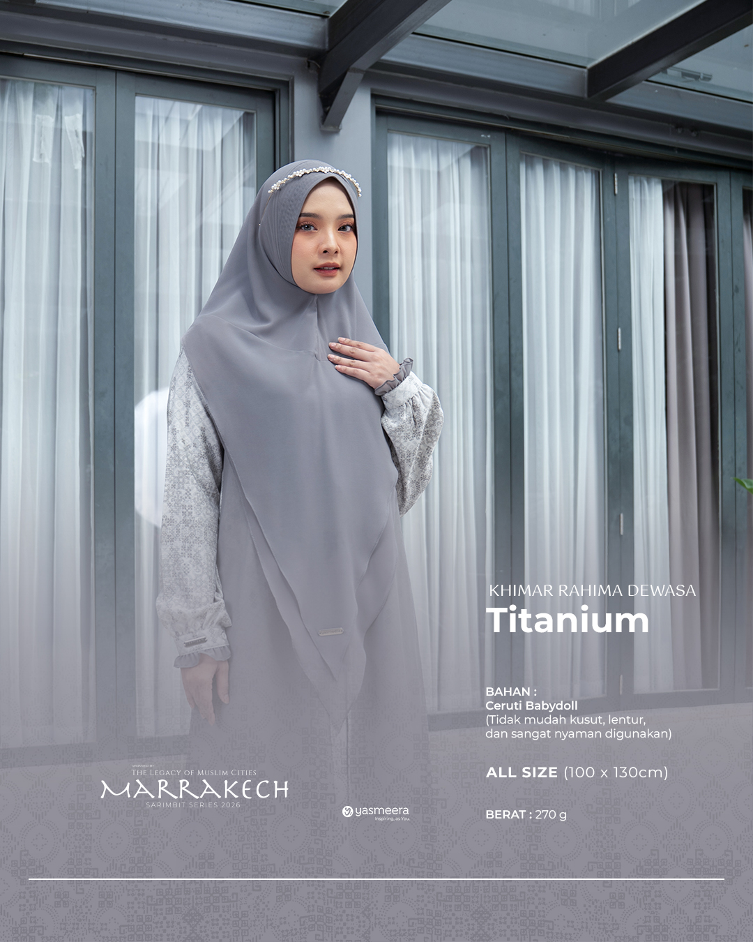 Yasmeera - KHIMAR & PASHMINA SARIMBIT 2026 (MARRAKECH) thumb 5