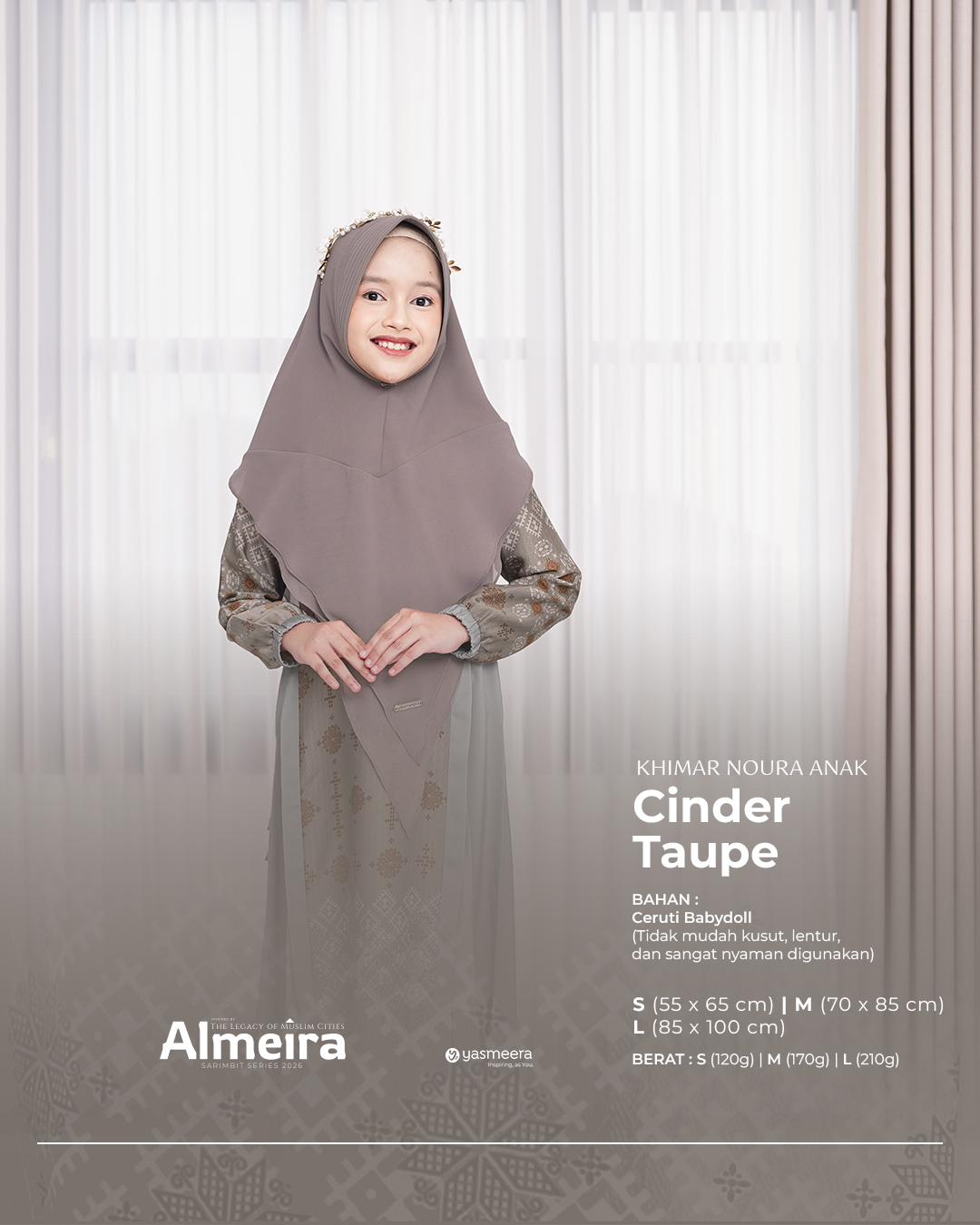 Yasmeera - KHIMAR & PASHMINA SARIMBIT 2026 VOL 3 (ALMEIRA,  MADINARA) thumb 6