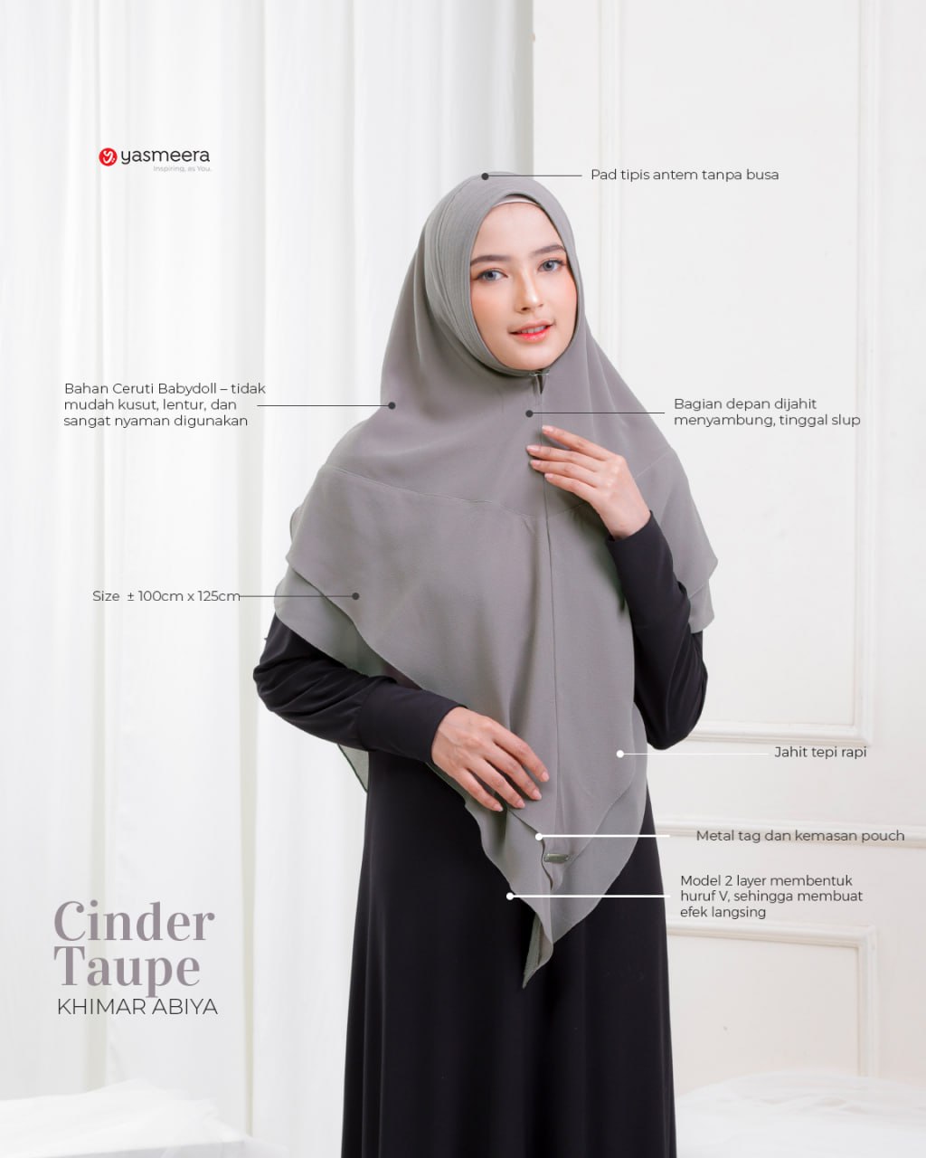 Yasmeera - KHIMAR ABIYA thumb 24