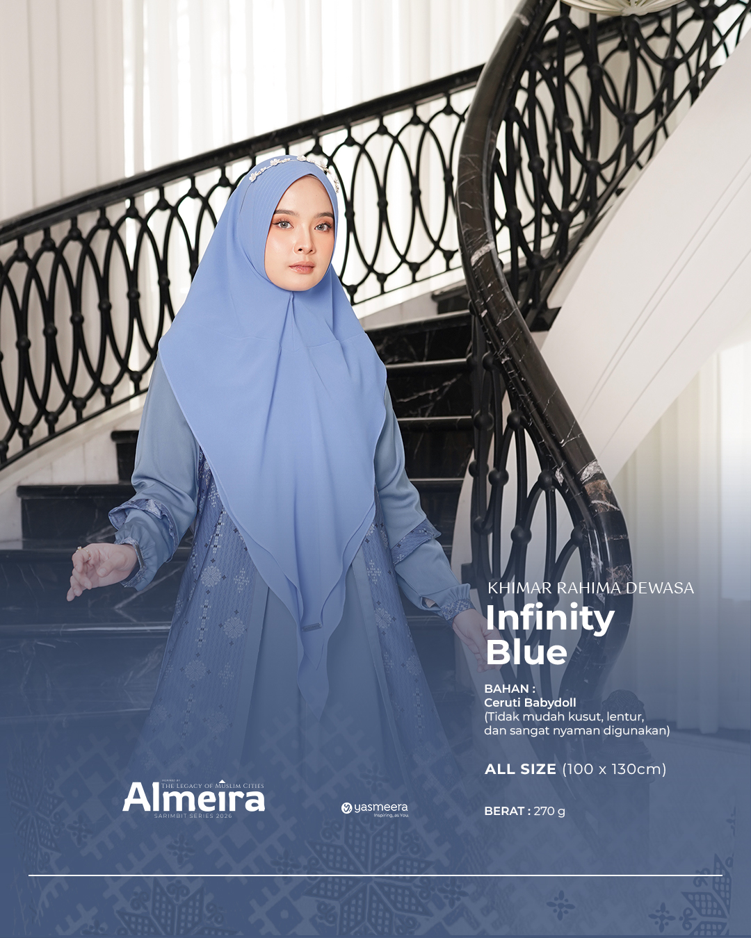 Yasmeera - KHIMAR & PASHMINA SARIMBIT 2026 VOL 3 (ALMEIRA,  MADINARA) thumb 13
