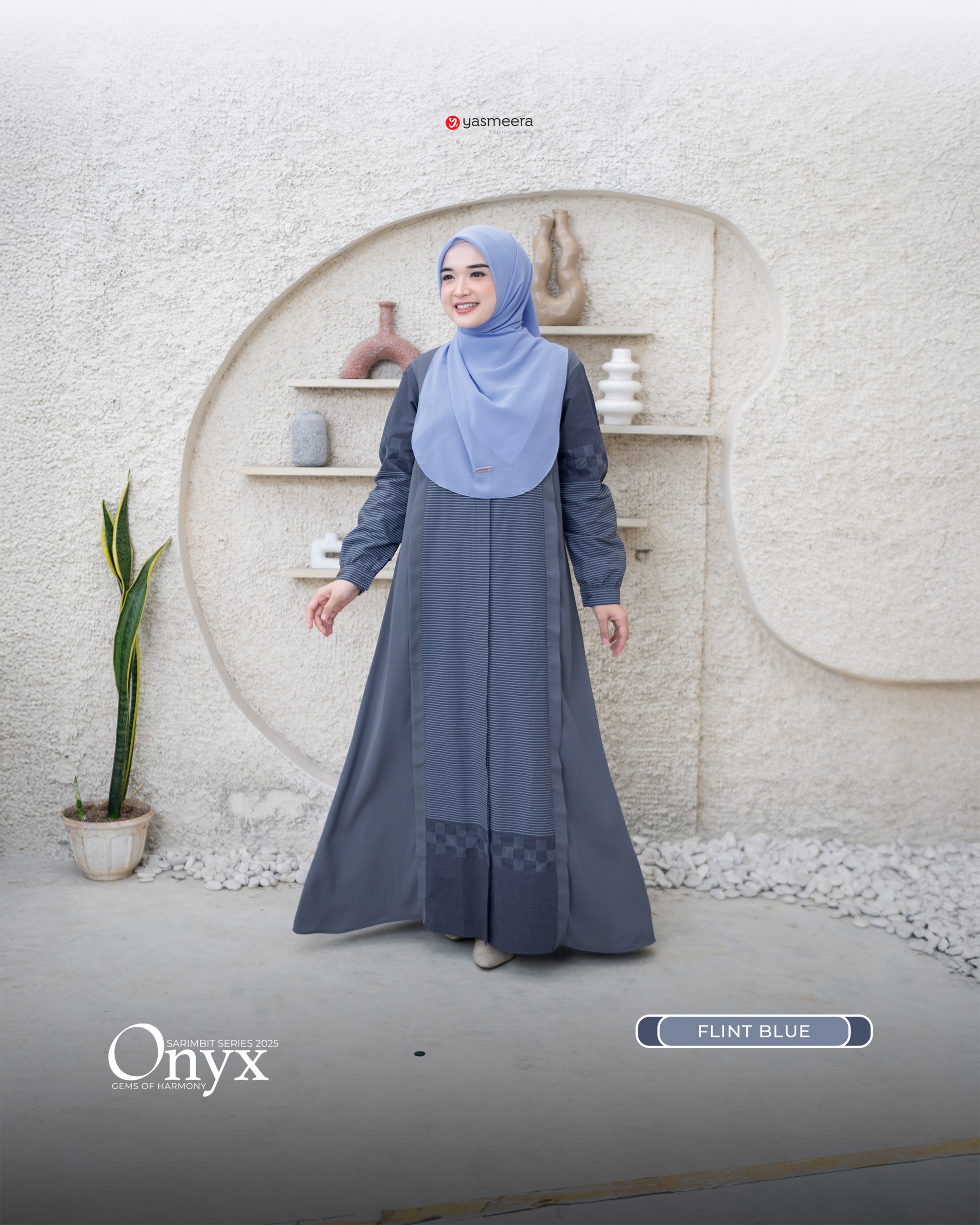 Yasmeera - SARIMBIT 2025 ONYX SERIES WARNA FLINT BLUE thumb 4