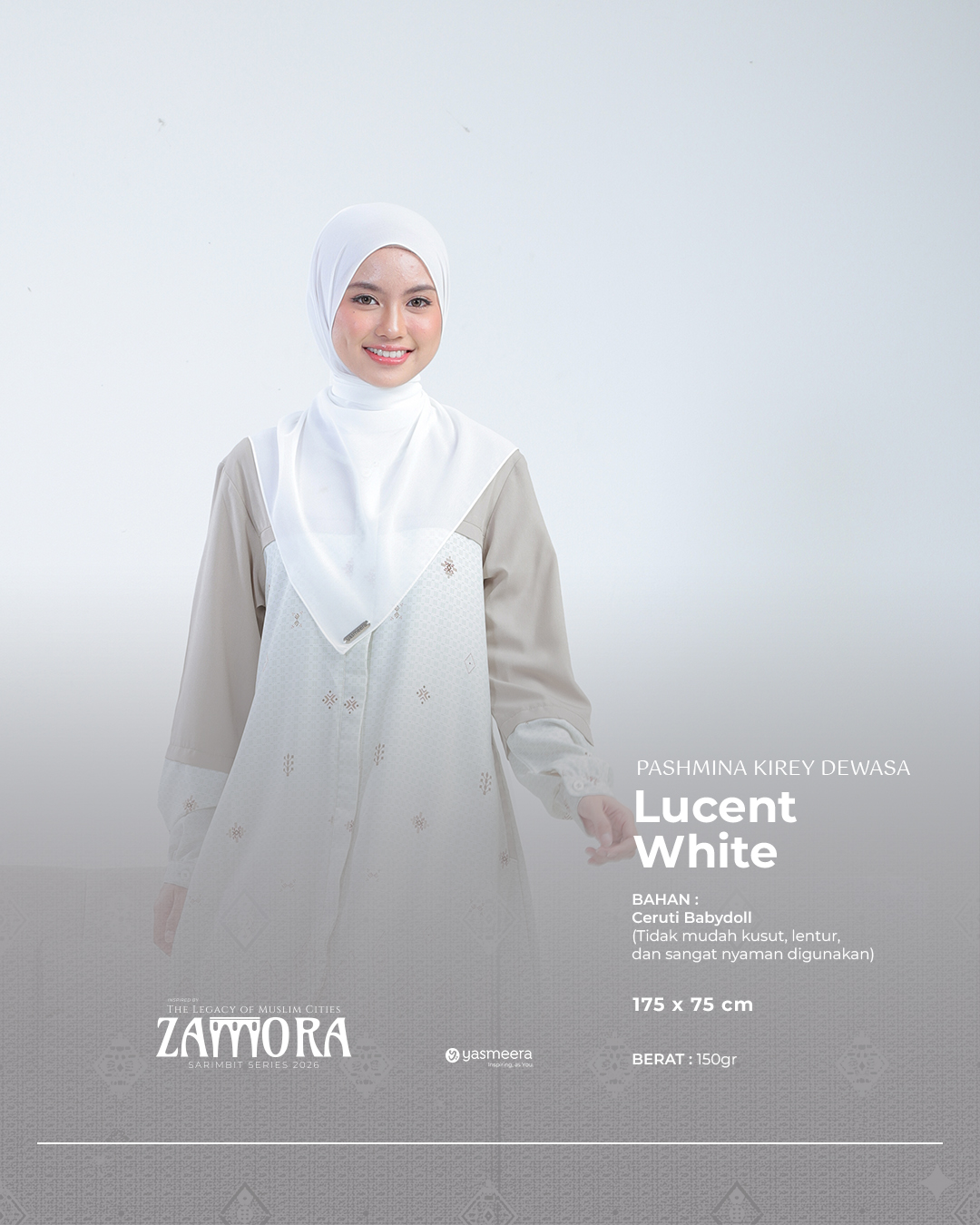 Yasmeera - KHIMAR & PASHMINA SARIMBIT 2026 (ZAMORA) thumb 4