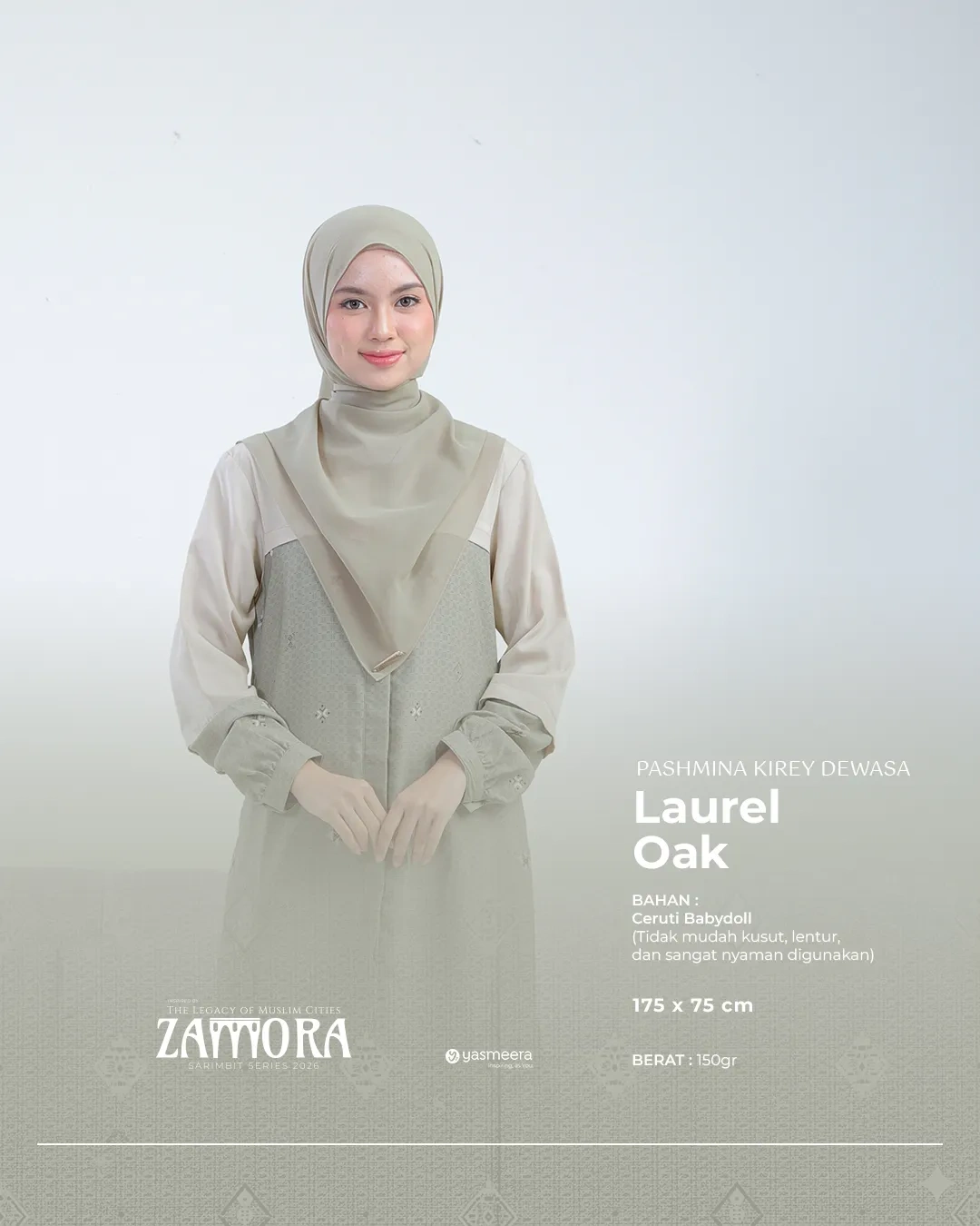 Yasmeera - KHIMAR & PASHMINA SARIMBIT 2026 (ZAMORA) thumb 5