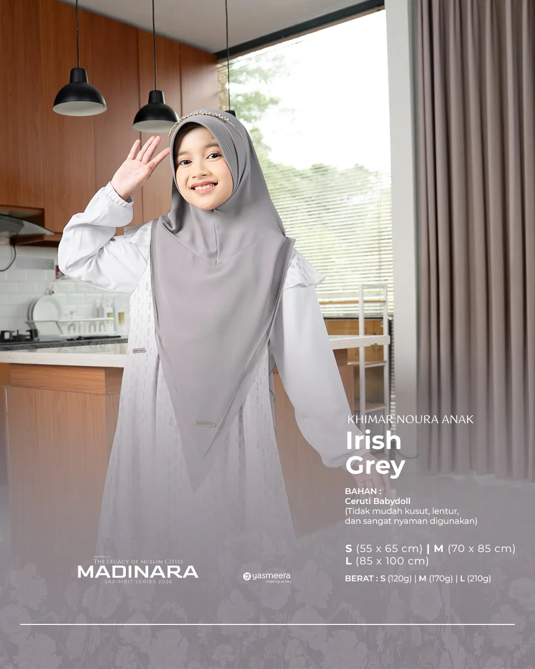 Yasmeera - KHIMAR & PASHMINA SARIMBIT 2026 VOL 4 (MADINARA) thumb 4