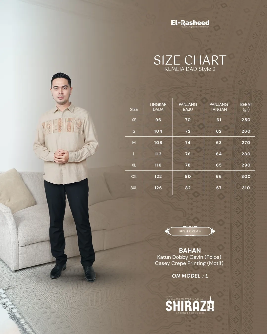 Yasmeera - SHIRAZA SERIES - IRISH CREAM thumb 26
