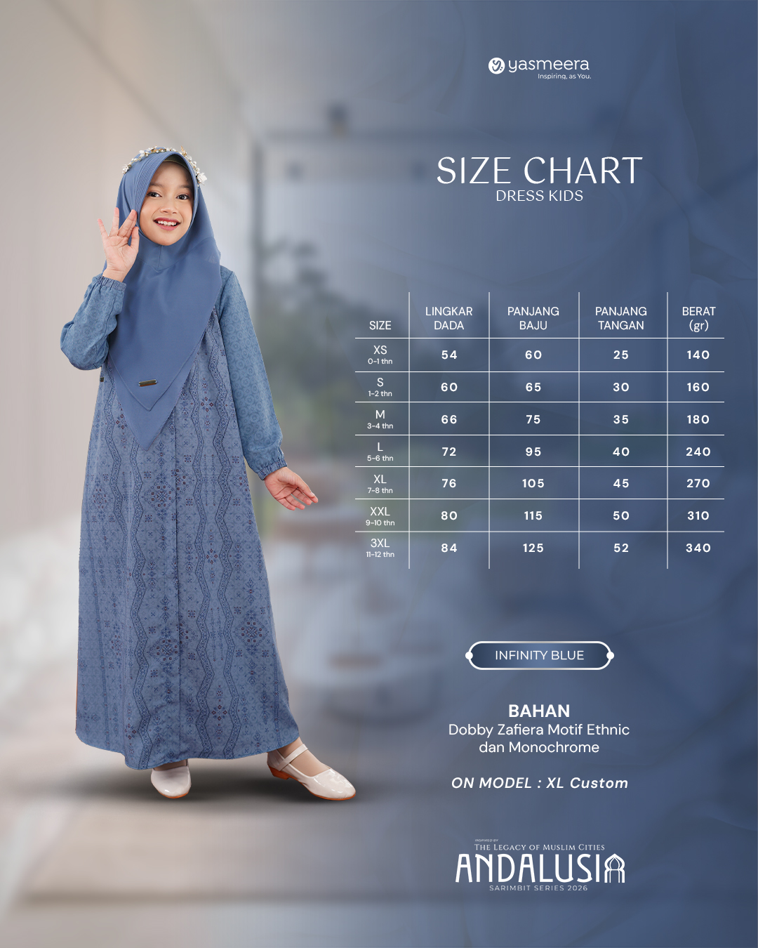 Yasmeera - ANDALUSIA SERIES - INFINITY BLUE thumb 3