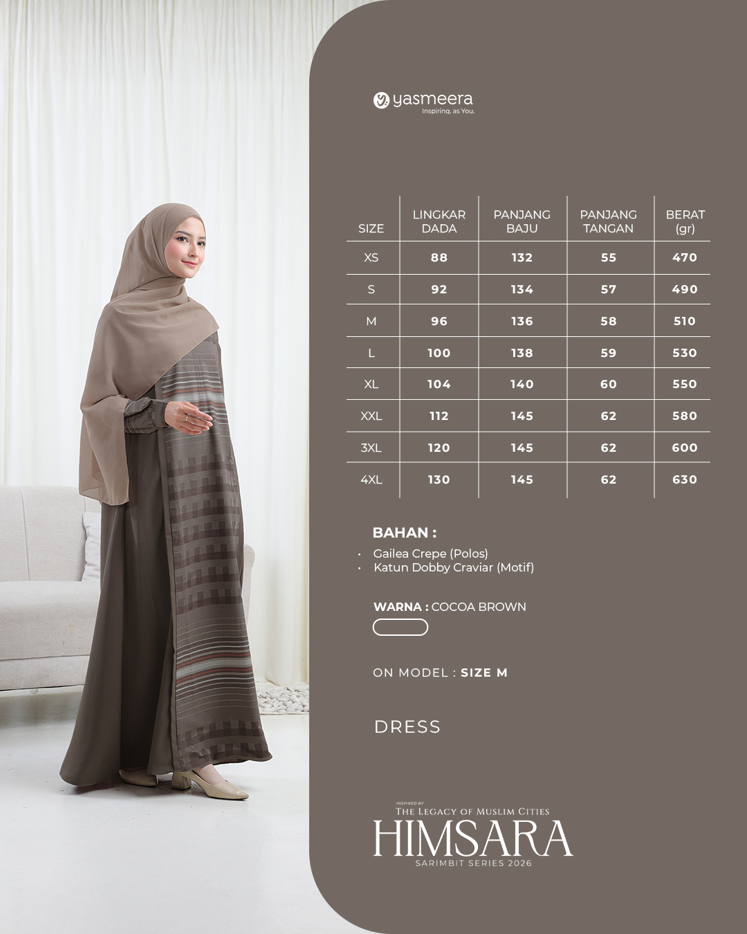 Yasmeera - HIMSARA SERIES - COCOA BROWN thumb 6