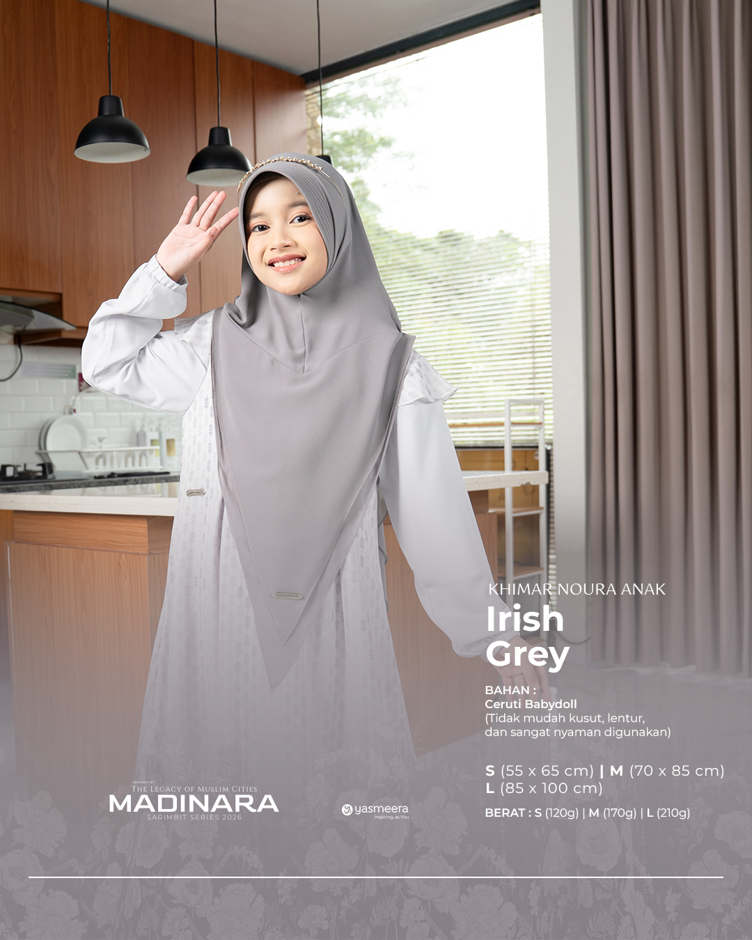 Yasmeera - KHIMAR & PASHMINA SARIMBIT 2026 VOL 4 (MADINARA) thumb 3