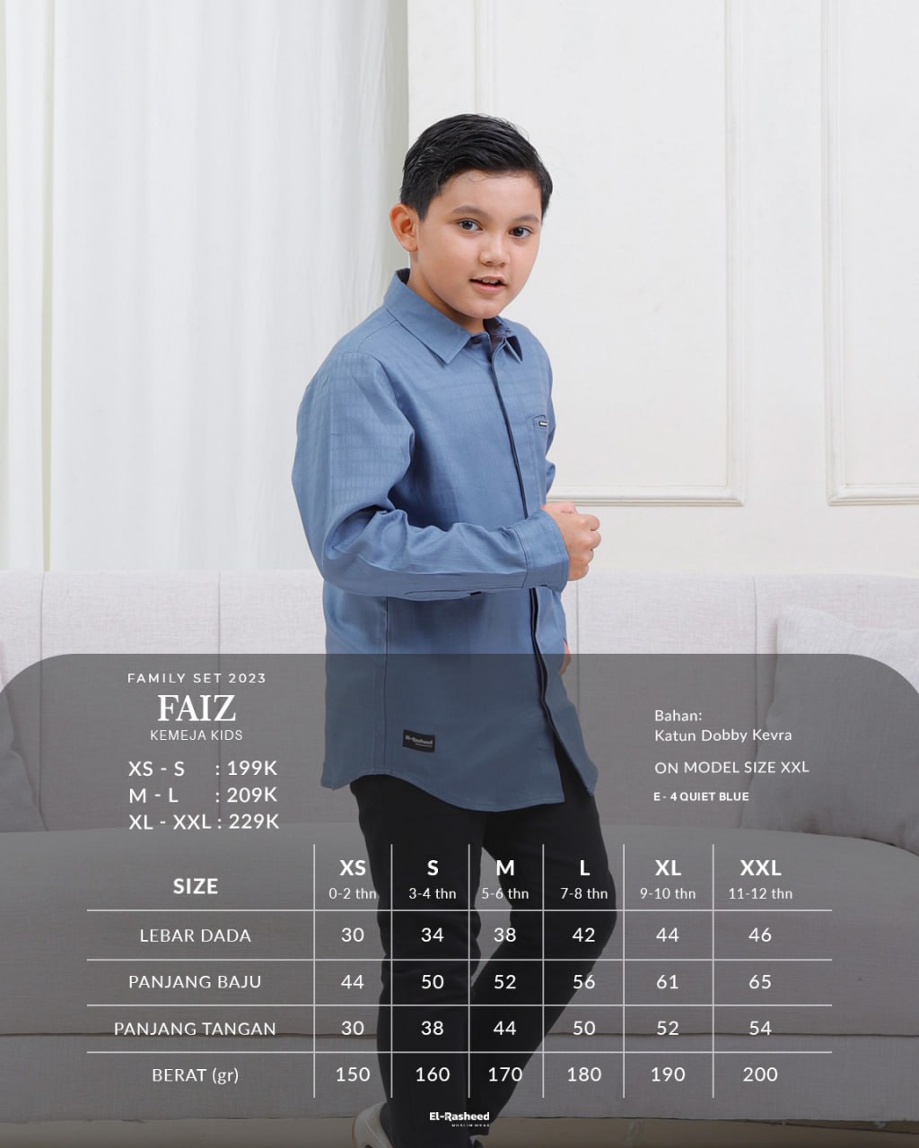 Yasmeera - KEMEJA FAIZ ANAK thumb 25